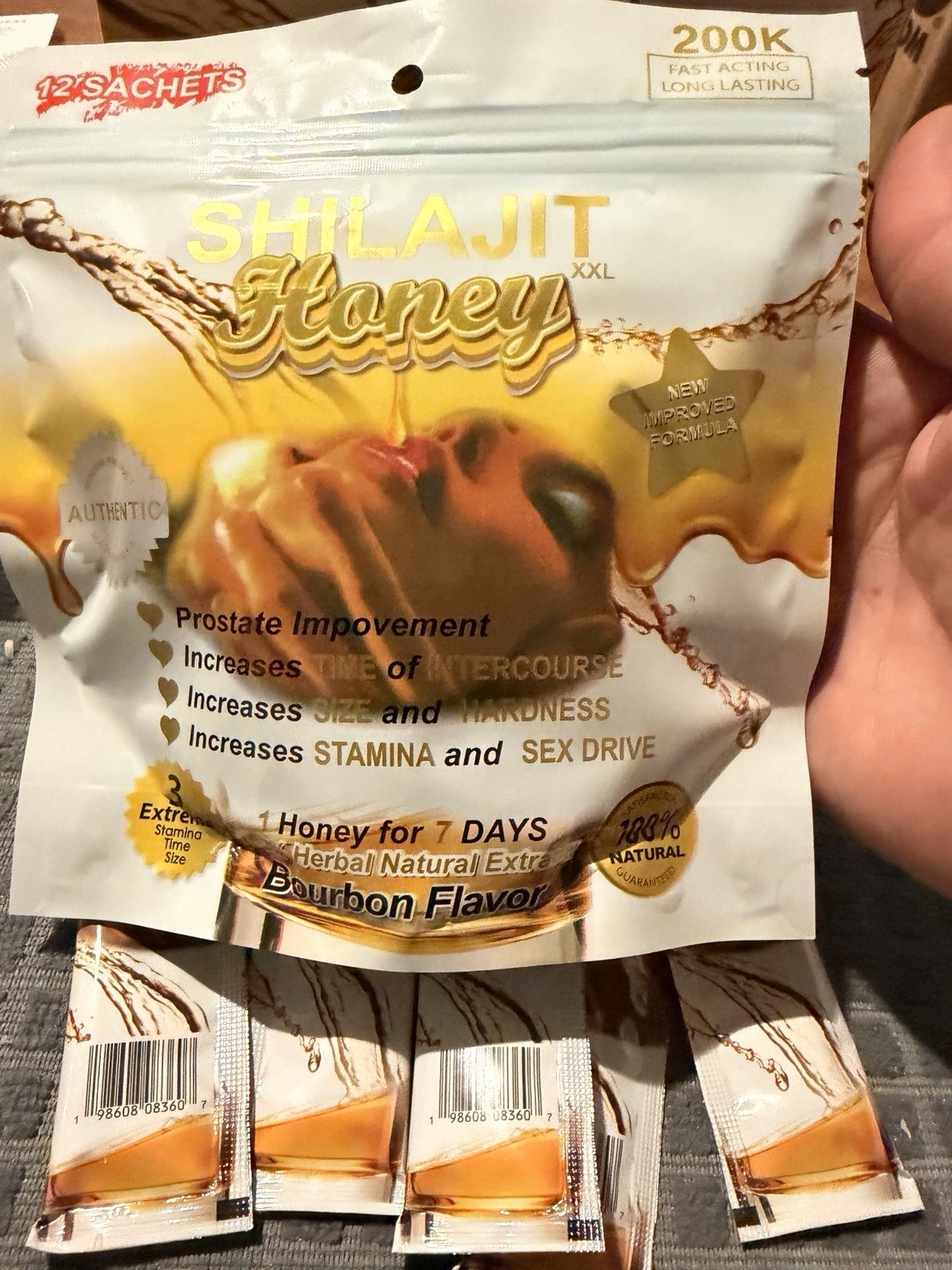 Box Of 12 shilajit honey sticks
