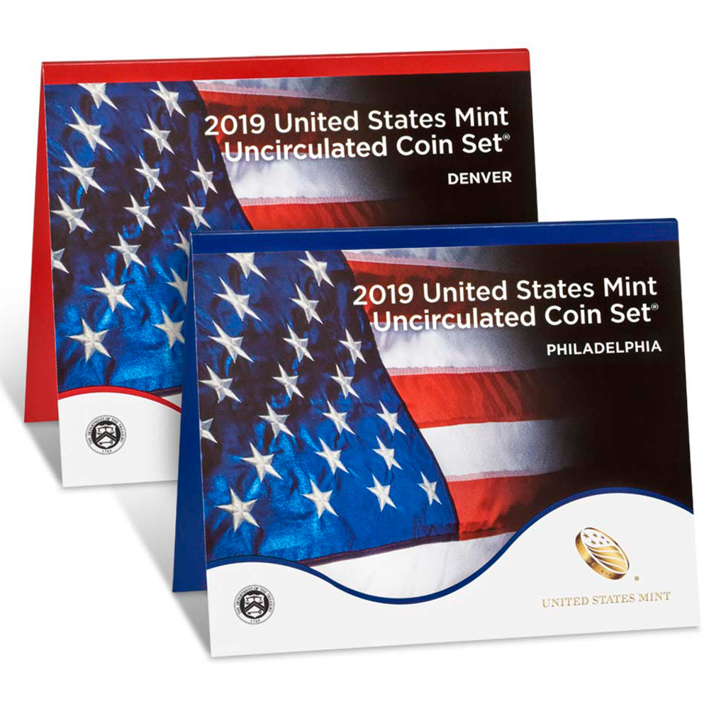 2019 P&D Uncirculated Mint Set 21 Coin Set *NO W Penny* Free Shipping