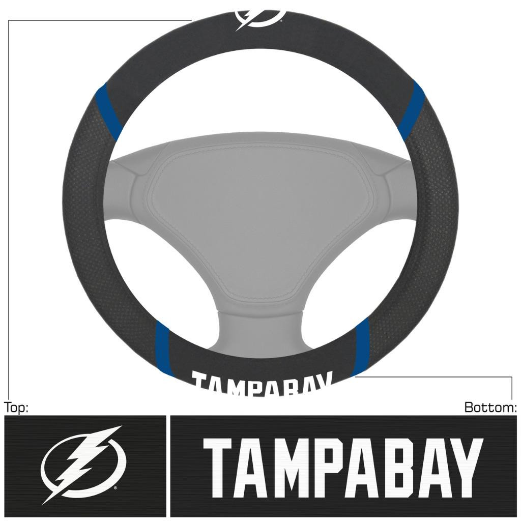Tampa Bay Lightning Embroidered Steering Wheel Cover [NEW] Car Auto Truck SUV