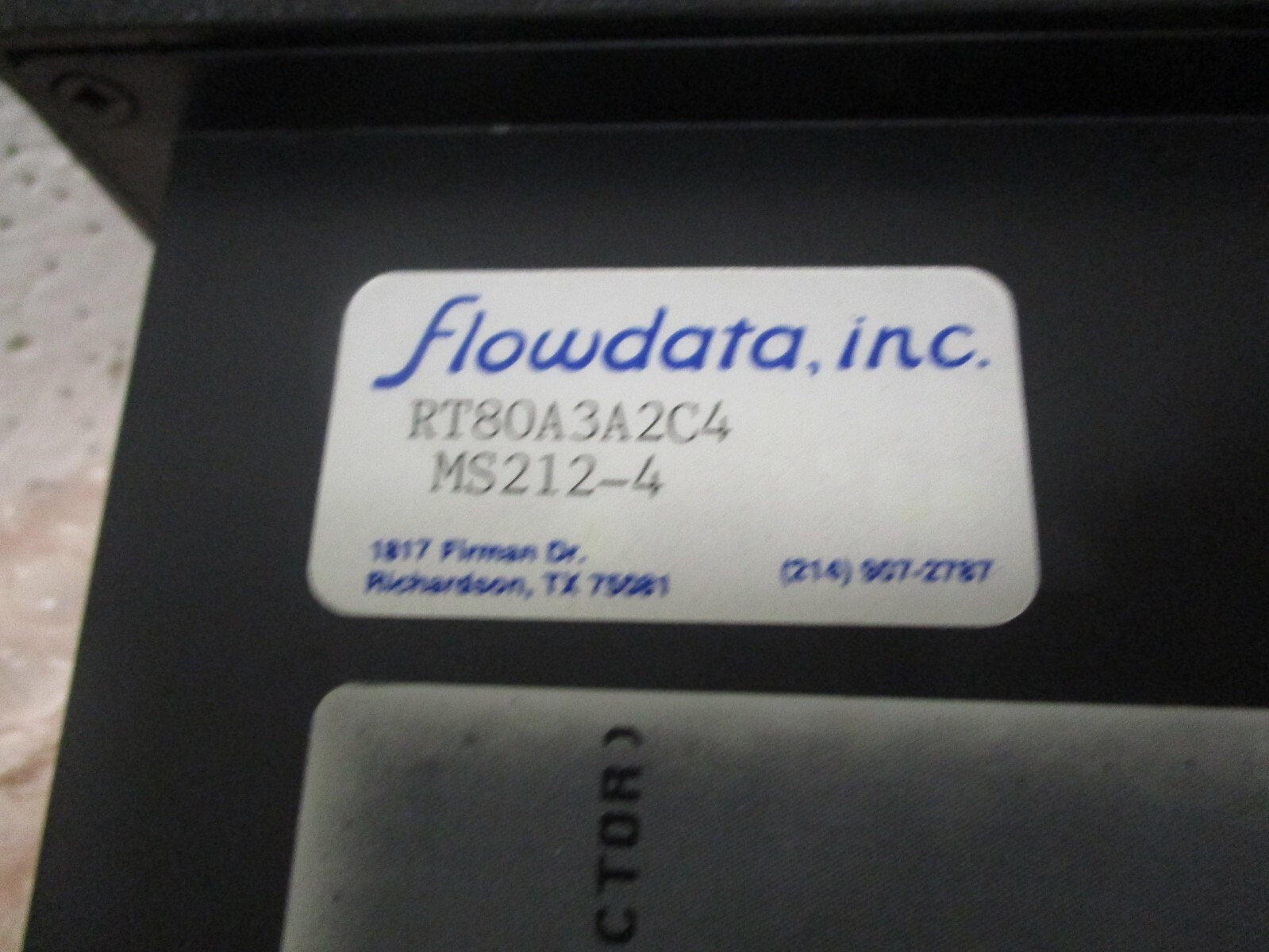 Flowdata RT 8000 Series Totalizer RT80A3A2C4 MS212 -4