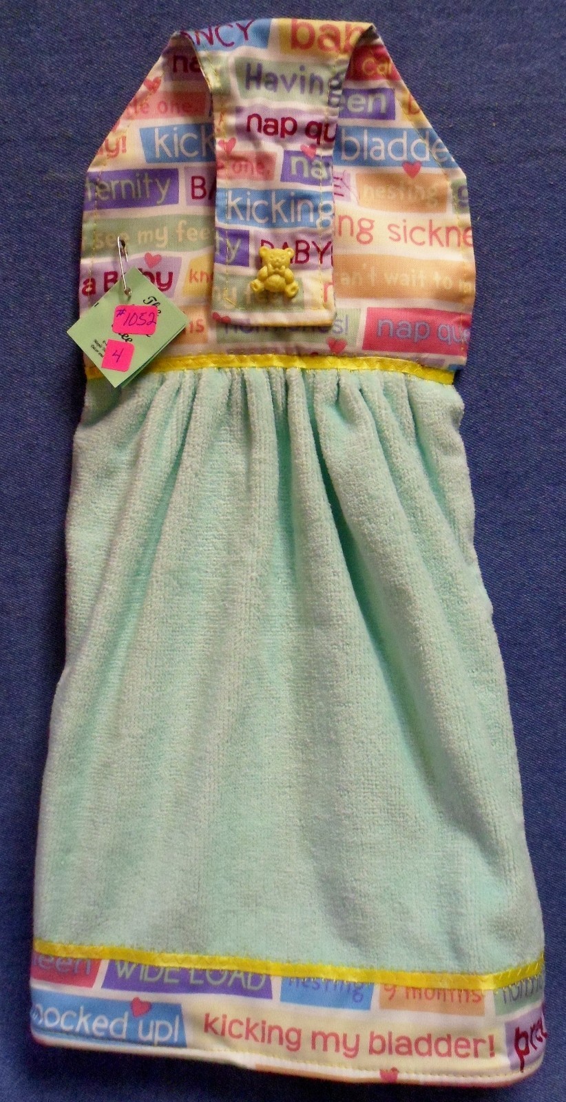 NEW "What To Expect When You're Expecting" Pregnancy Hanging Kitchen Towel #1052