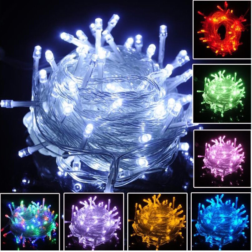 110V 32FT 100LED Christmas Tree Fairy String Party Lights Lamp Xmas Garden Decor