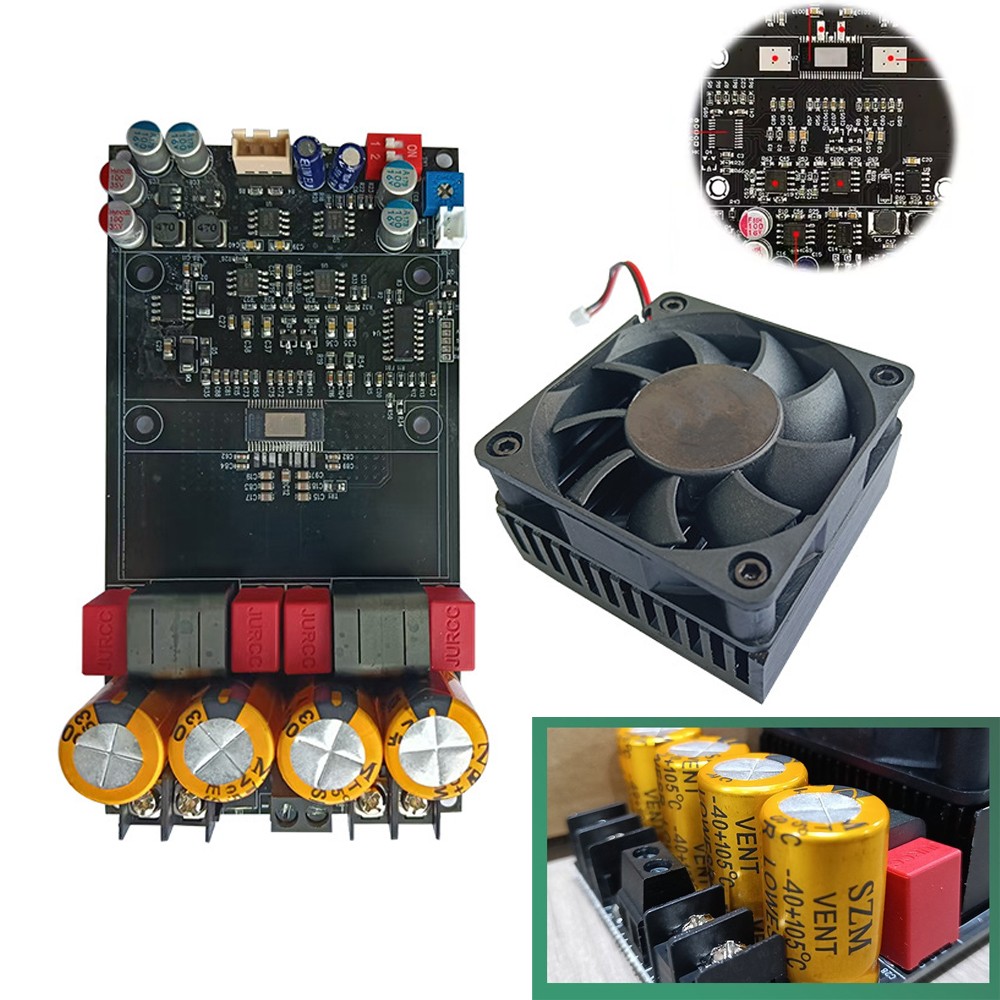 TPA3255 ZK-3002 High Power Digital Amplifier Board Stereo Dual 300WX2 Mono 600W