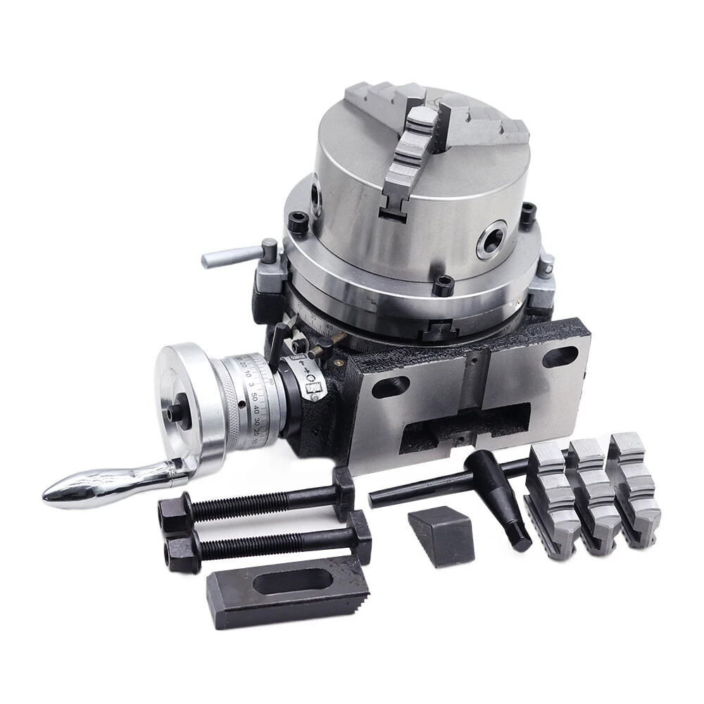 6-inch Universal Indexing Table Rotary Table 125Three-jaw Chuck Milling Machine，