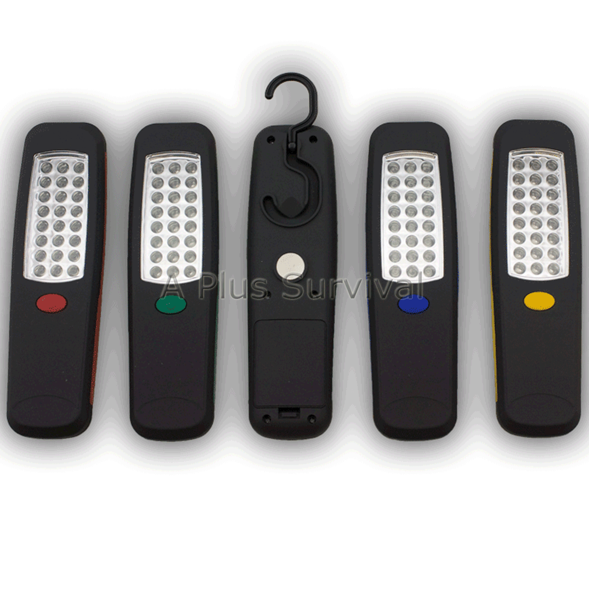 Lot of 4 - 24 LED Emergency Camping Survival Worklight Hanger Hook Magnet