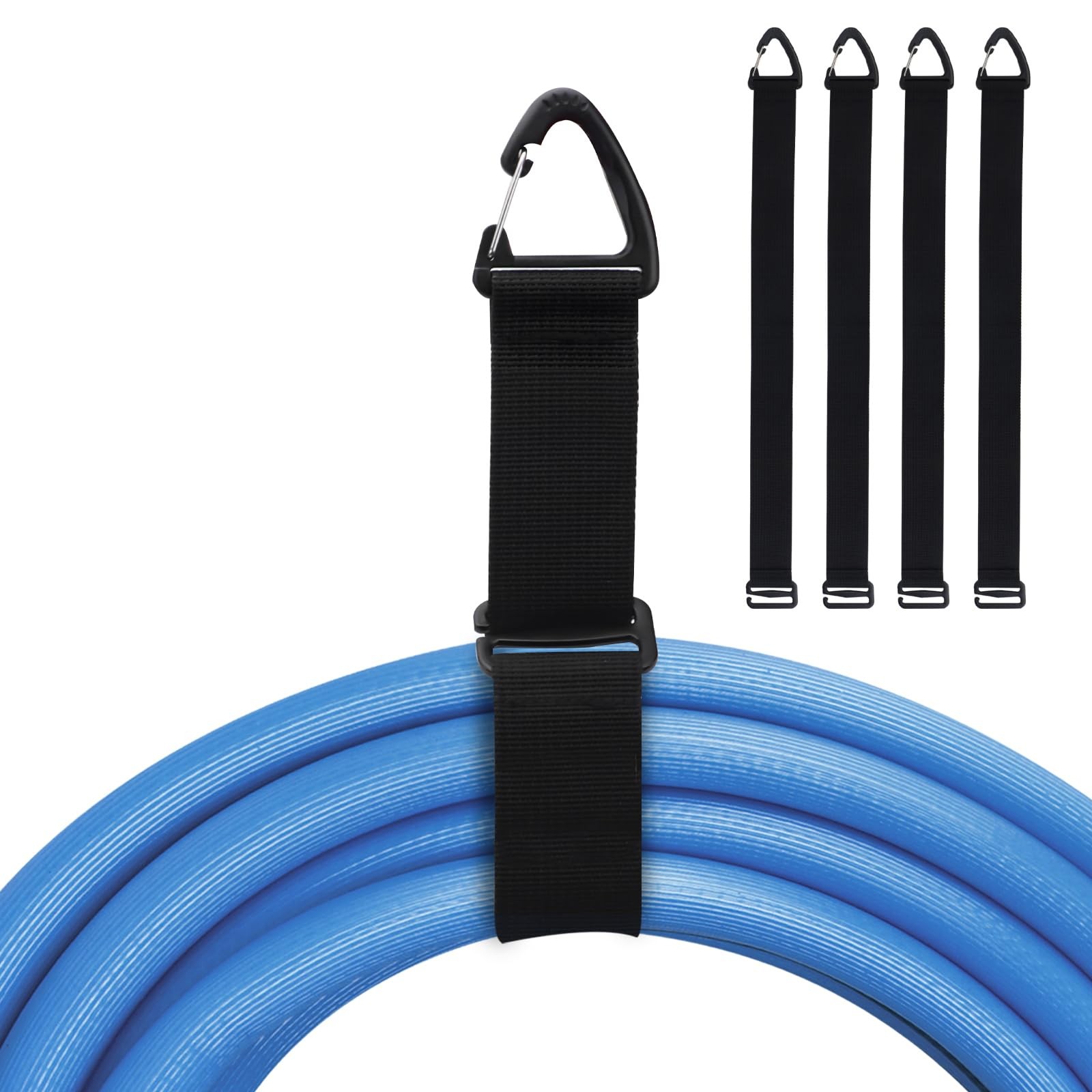 Easy Hang Extension Cord Holder Organizer, Tightened by Gravity, 4L, Black