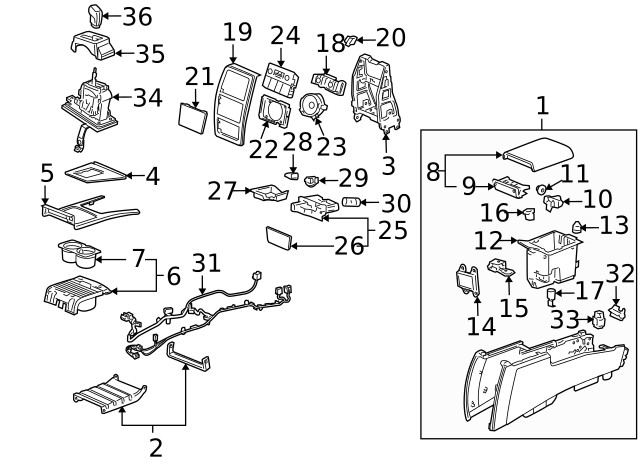 Genuine GM Front Floor Console Transmission Shift Opening Trim Plate 15867655