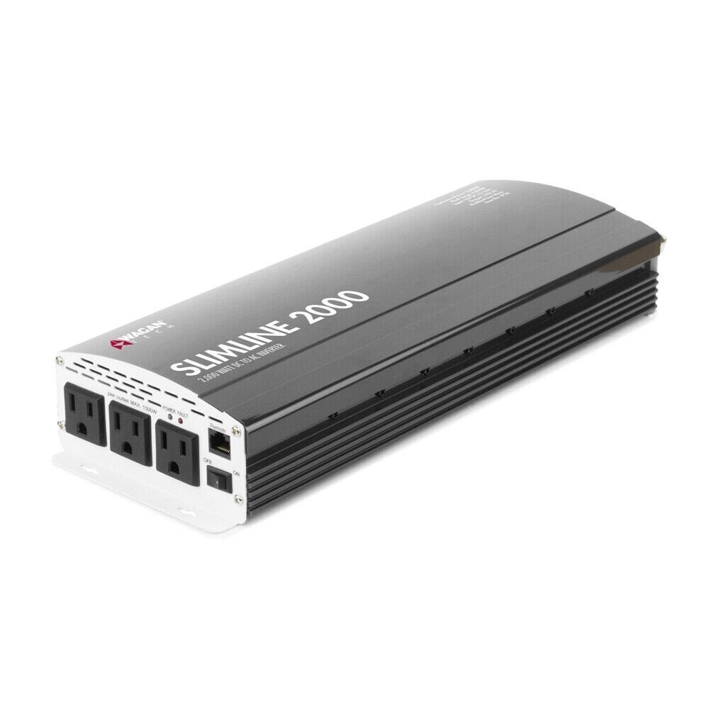 Wagan 3724 SLIMLINE 2000 High Output 2000 Watt Compact 115V AC Power Inverter