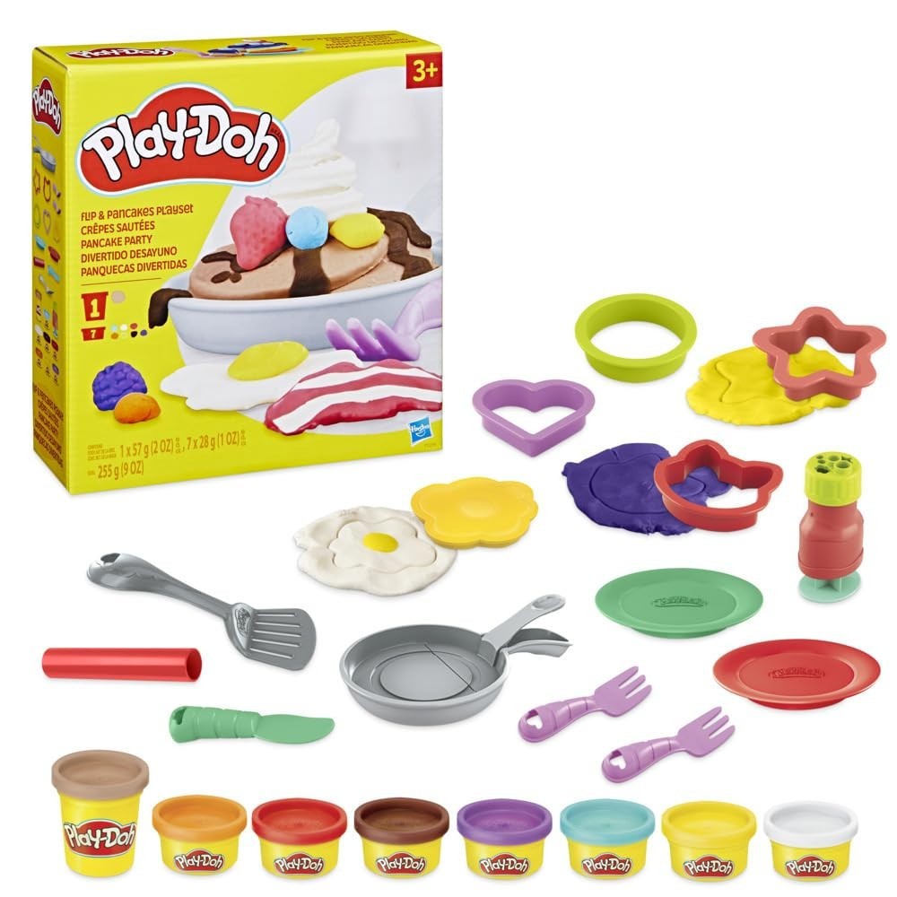 Play Doh Kitchen Creations Flip n Pancakes Pretend Food Playset for Kids
