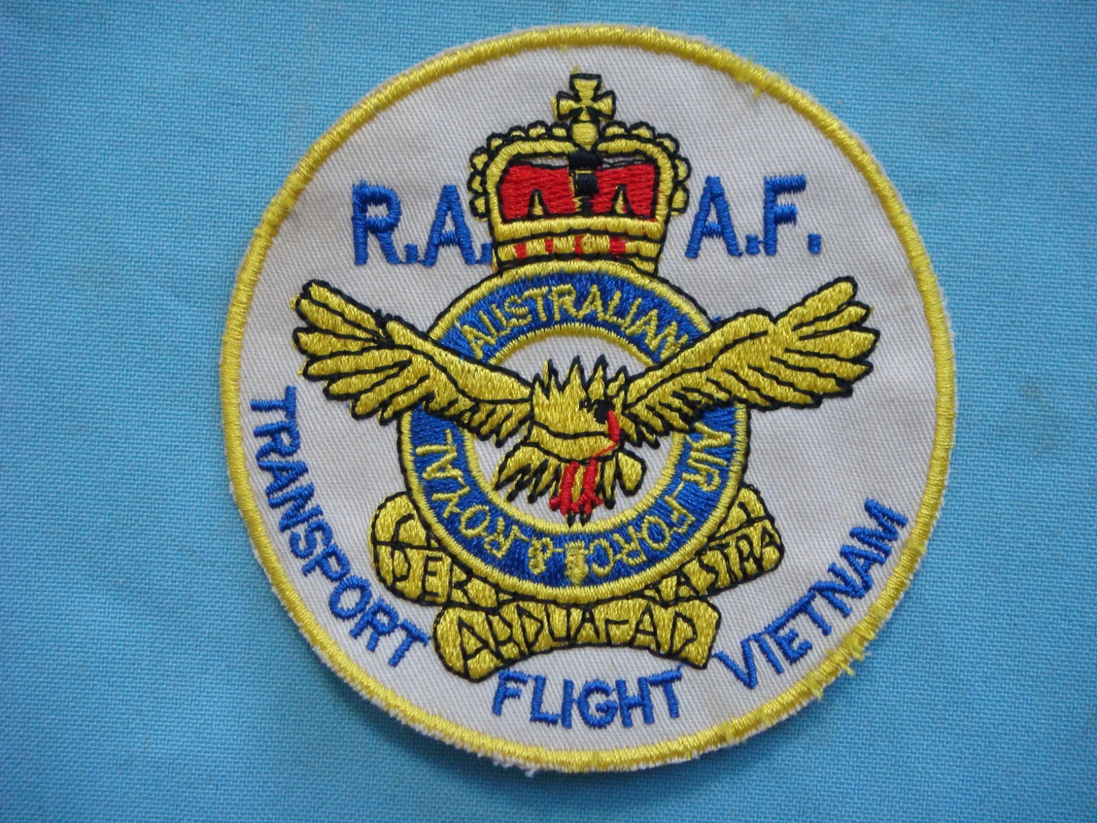 VIETNAM WAR PATCH ROYAL AUSTRALIAN  AIR FORCE TRANSPORT FLIGHT