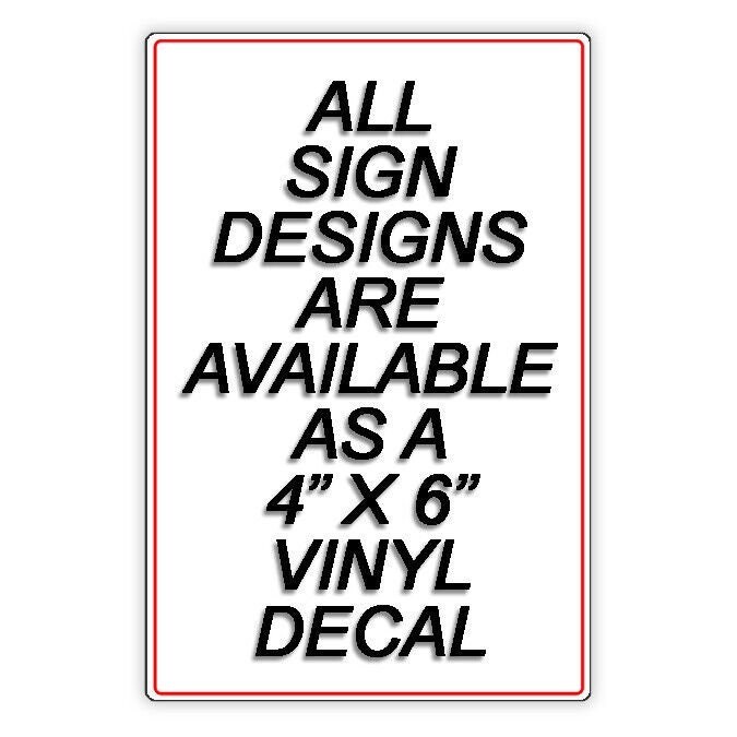 Deliver all packages inside metal sign or decal 6 sizes delivery si246