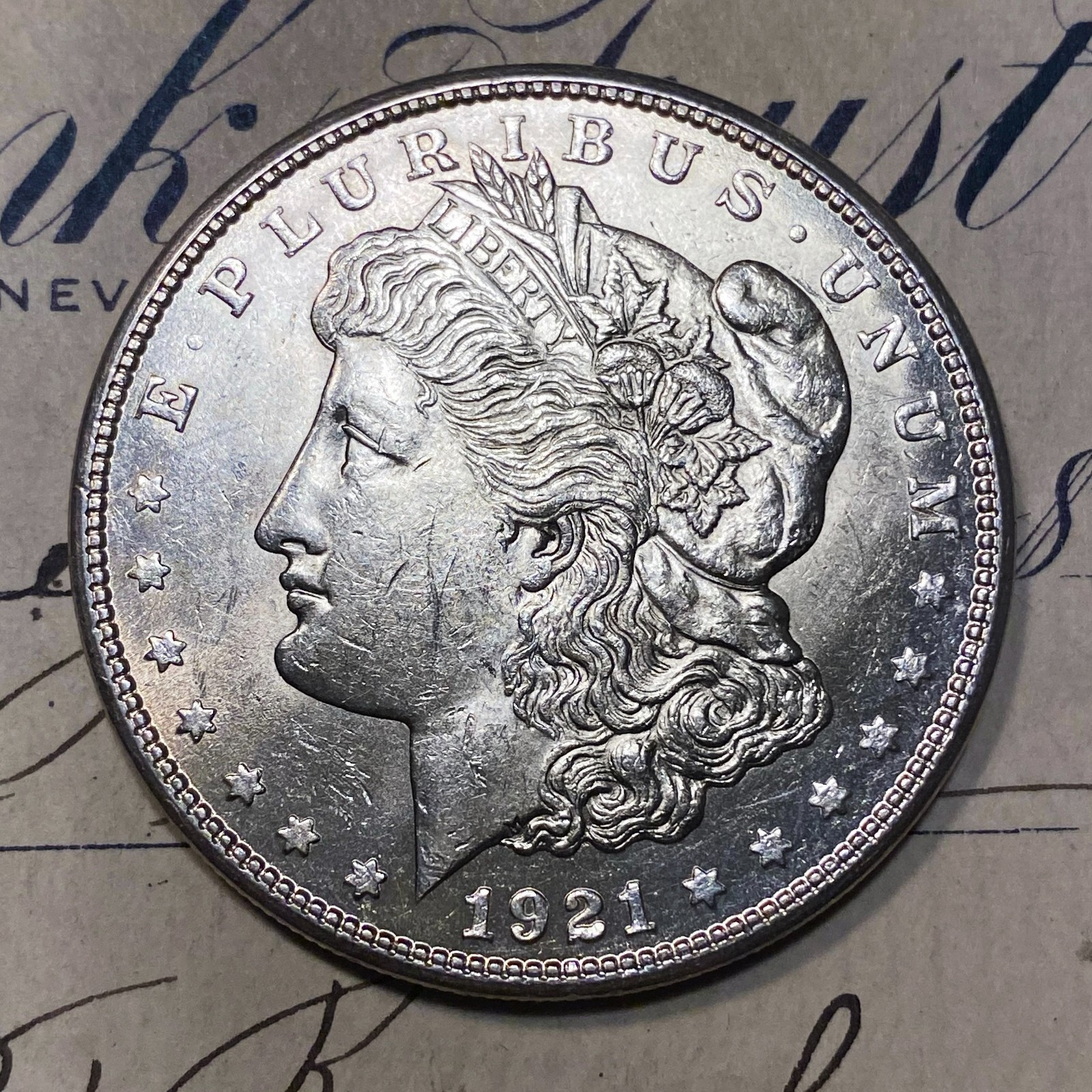 ✯1921 S Uncirculated Morgan Silver Dollar 1x Choice/Gem BU From OBW Roll Estate✯