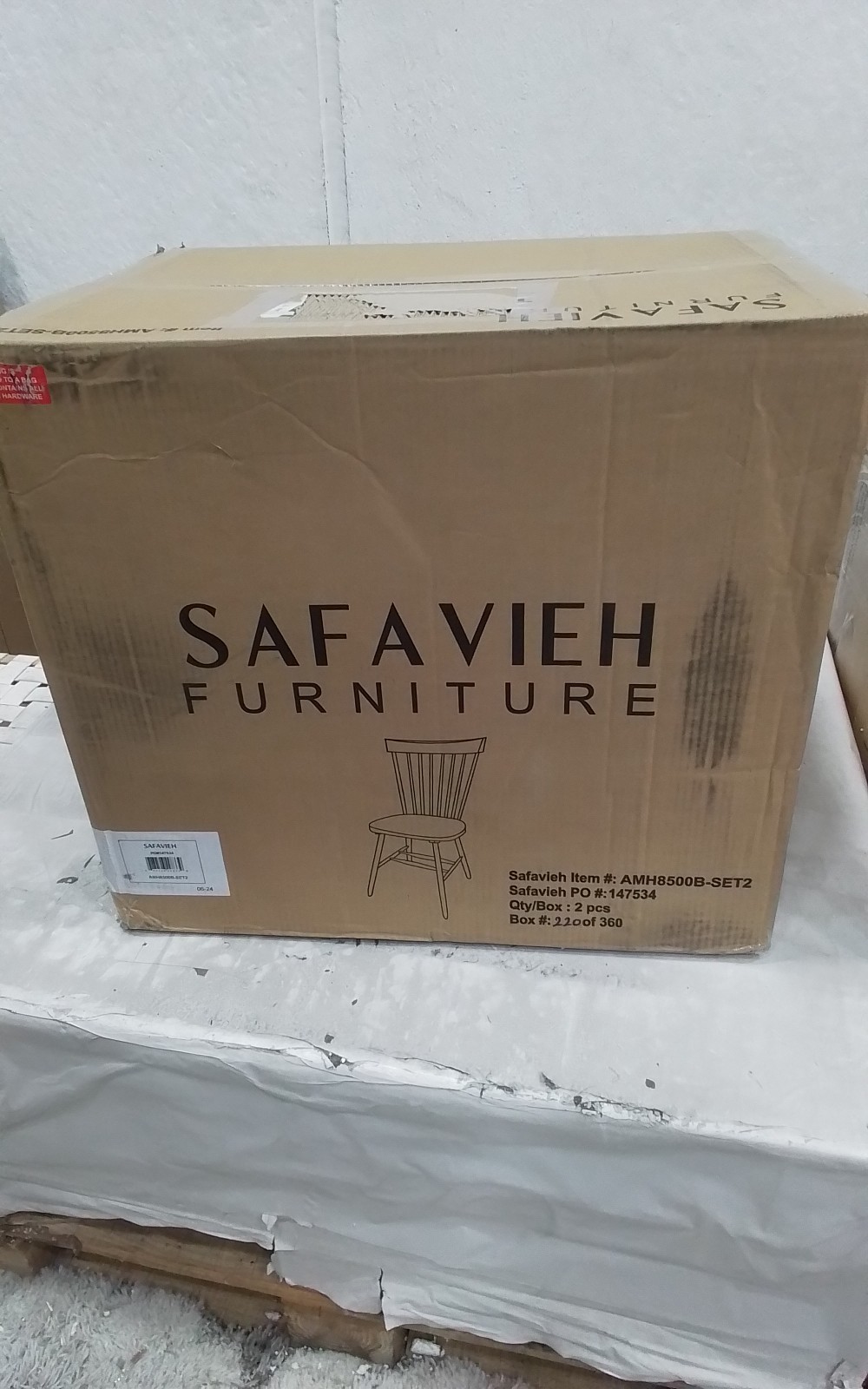 Safavieh PARKER SPINDEL SIDE CHAIR, Reduced Price 2172763127 AMH8500B-SET2