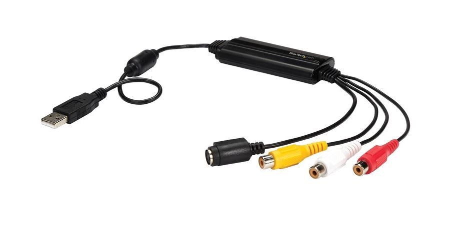 StarTech.com SVID2USB2 Video Capture Cable w/ S-Video & Composite RCA A/V