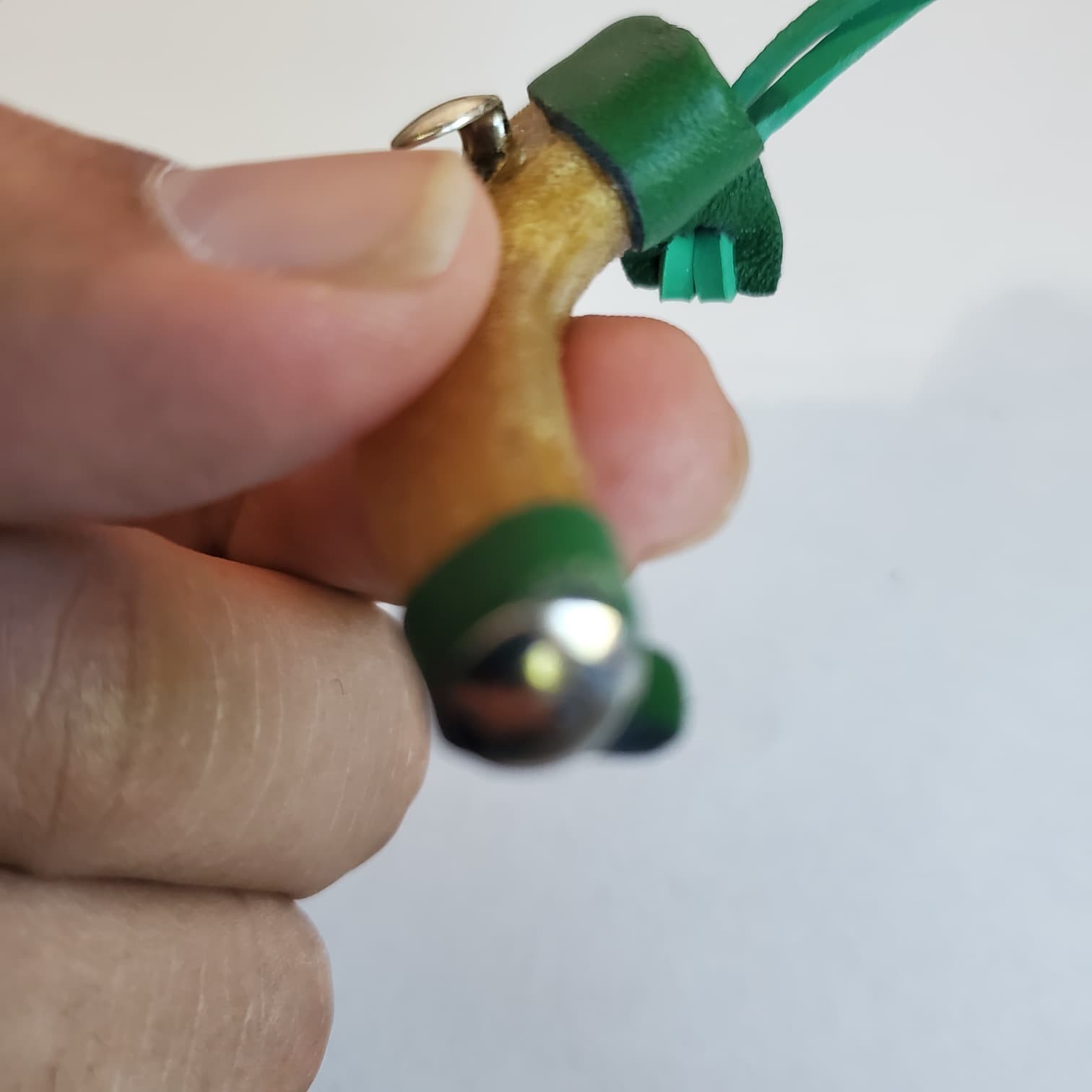 short cover rawhide  rubber band fastener  Mexican-style