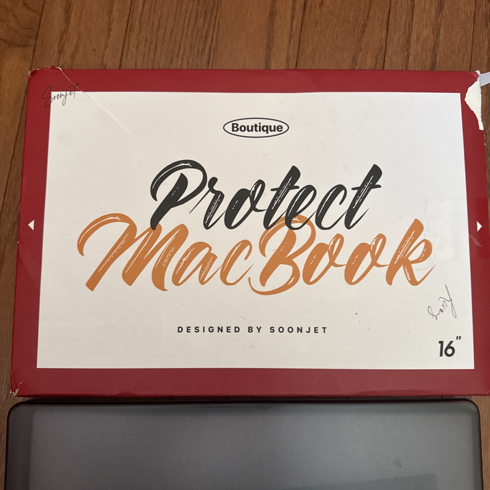 Black MacBook Hard Shell 16” Top & Bottom Case – Lightweight, Full Protection