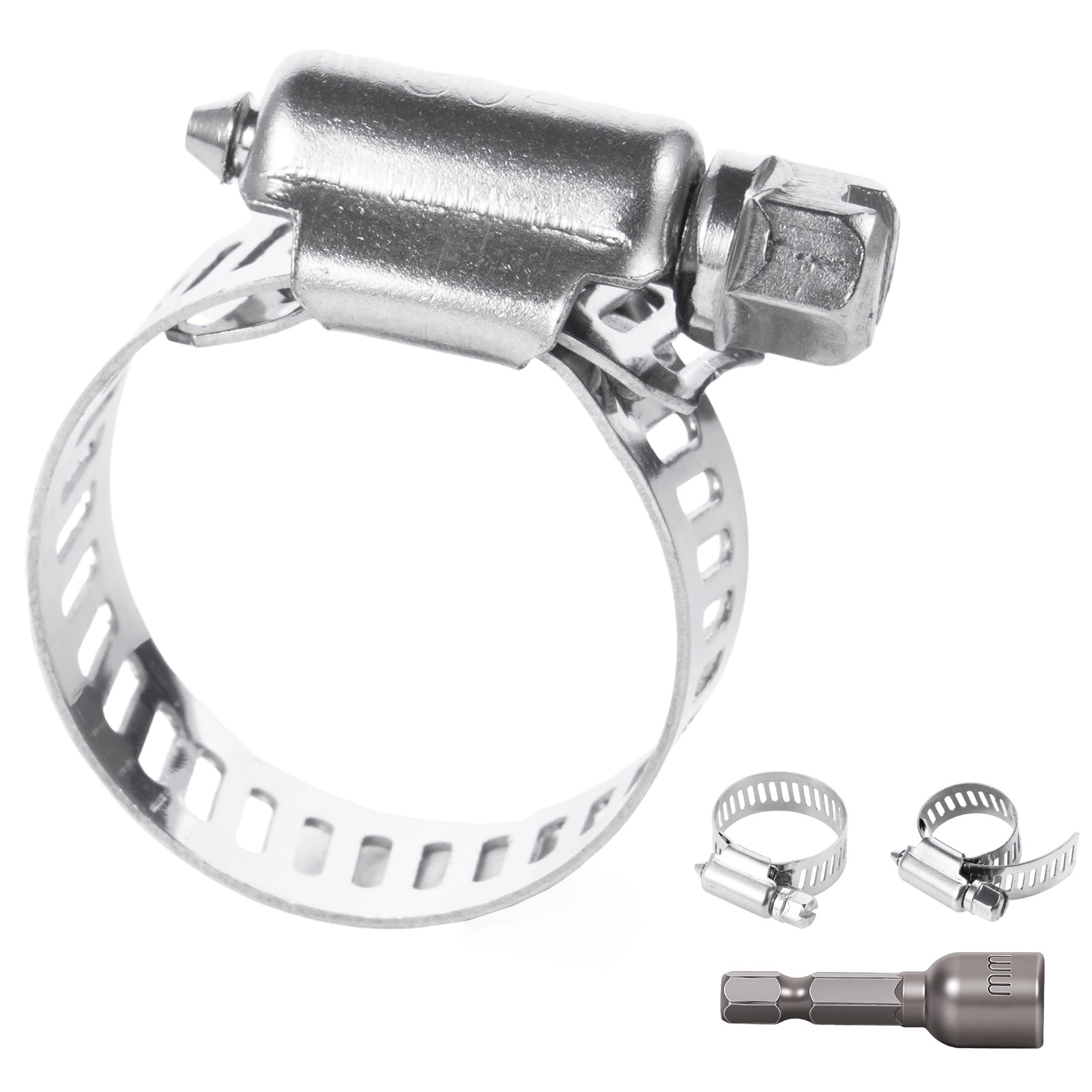 1-1/2 Inches Hose clamps, 304 Stainless Steel Worm Gear Hose Clamps,10 Pcs Fu...