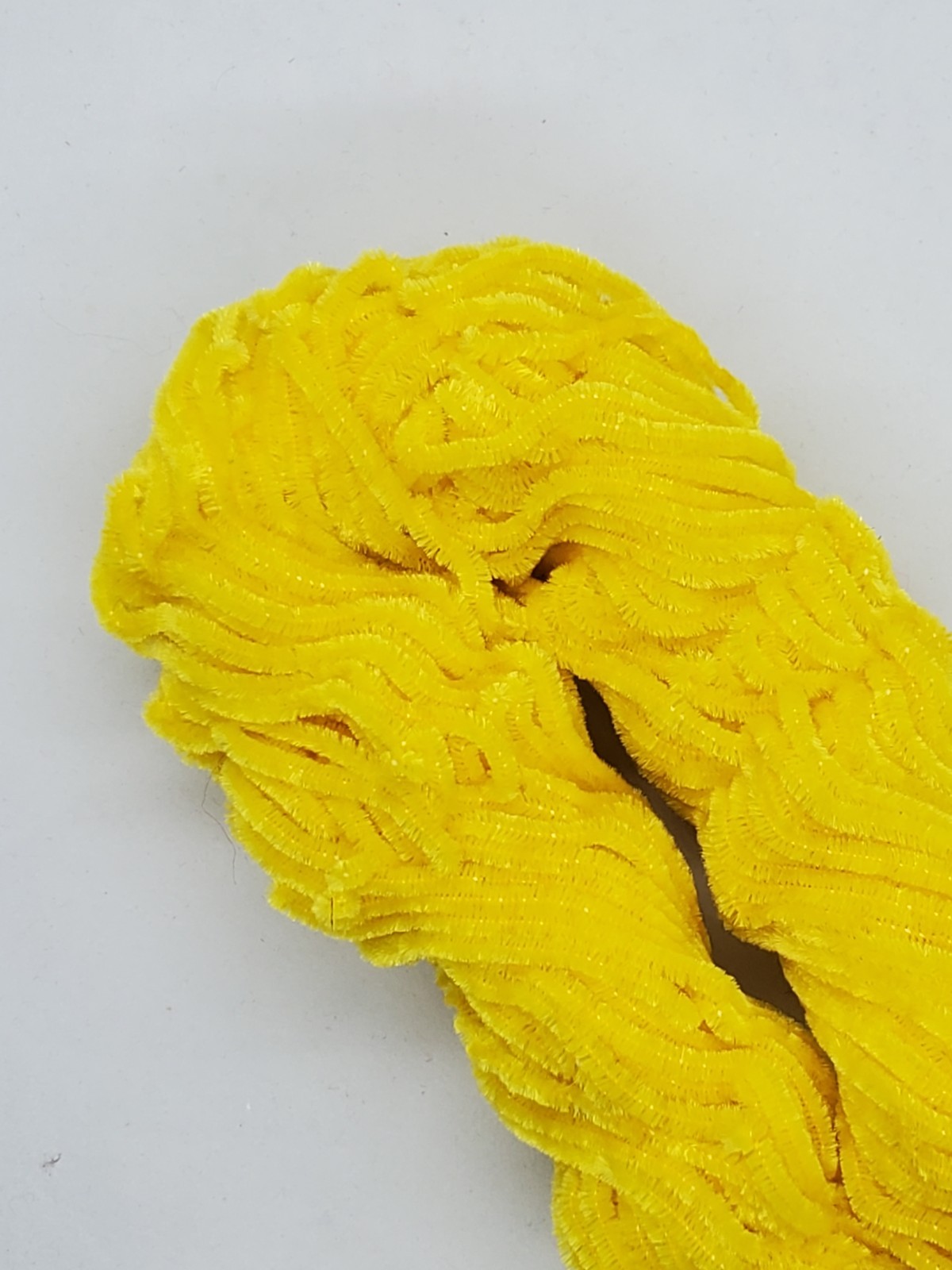 YELLOW RAYON CHENILLE 5 Yard Pack Fly & Jig Tying Material You Pick Size