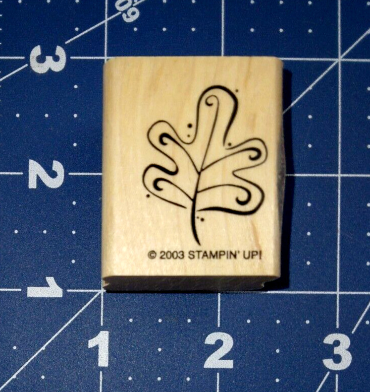 Stampin’ Up! Whimsical Leaf Wood Mounted Rubber Stamp