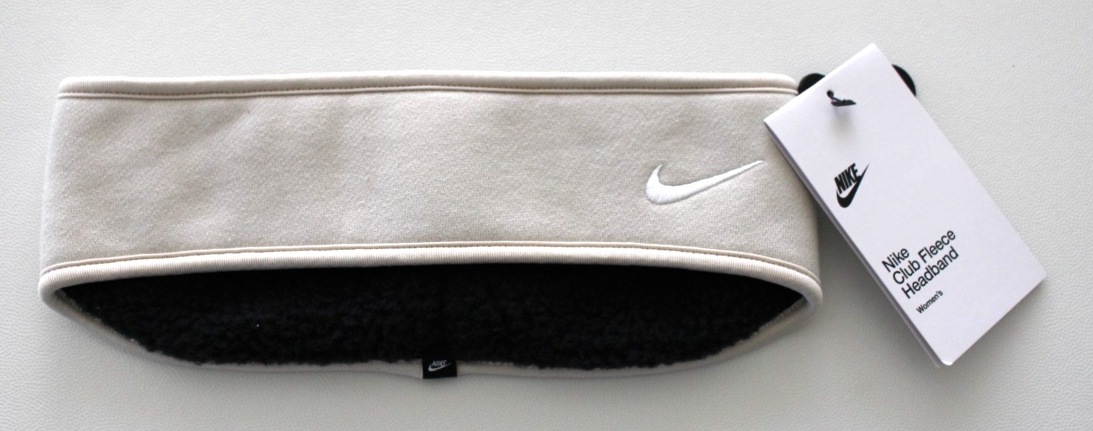 Nike Club Fleece Headband Women's OSFM LT Orewood/White/Black