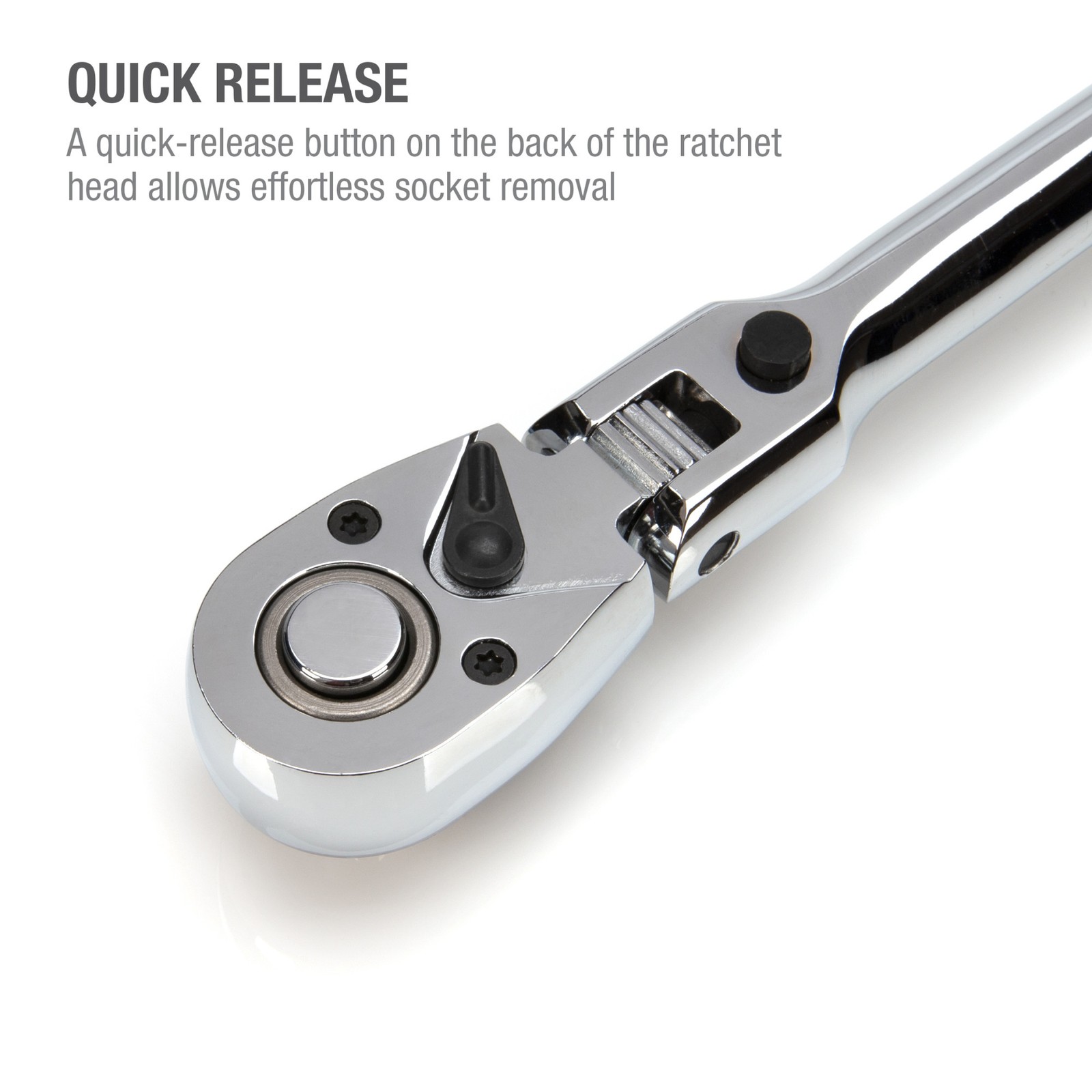 STEELMAN 3-Piece Locking Flex Head 72-Tooth Long Handle Ratchet Set, 61081