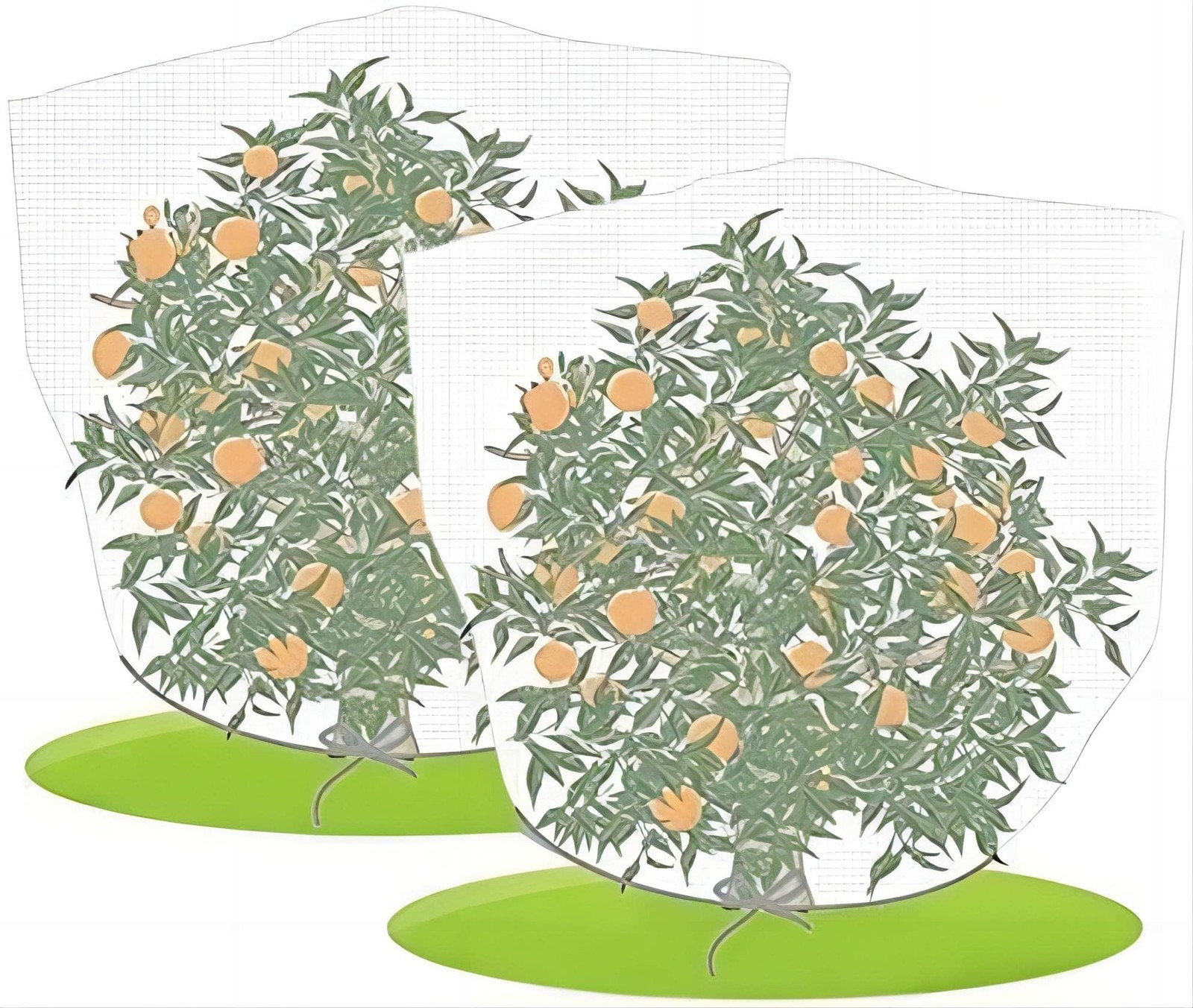 Agfabric 2 Pack Fruit Tree Netting Protection Bag with 86"x78", 2pack