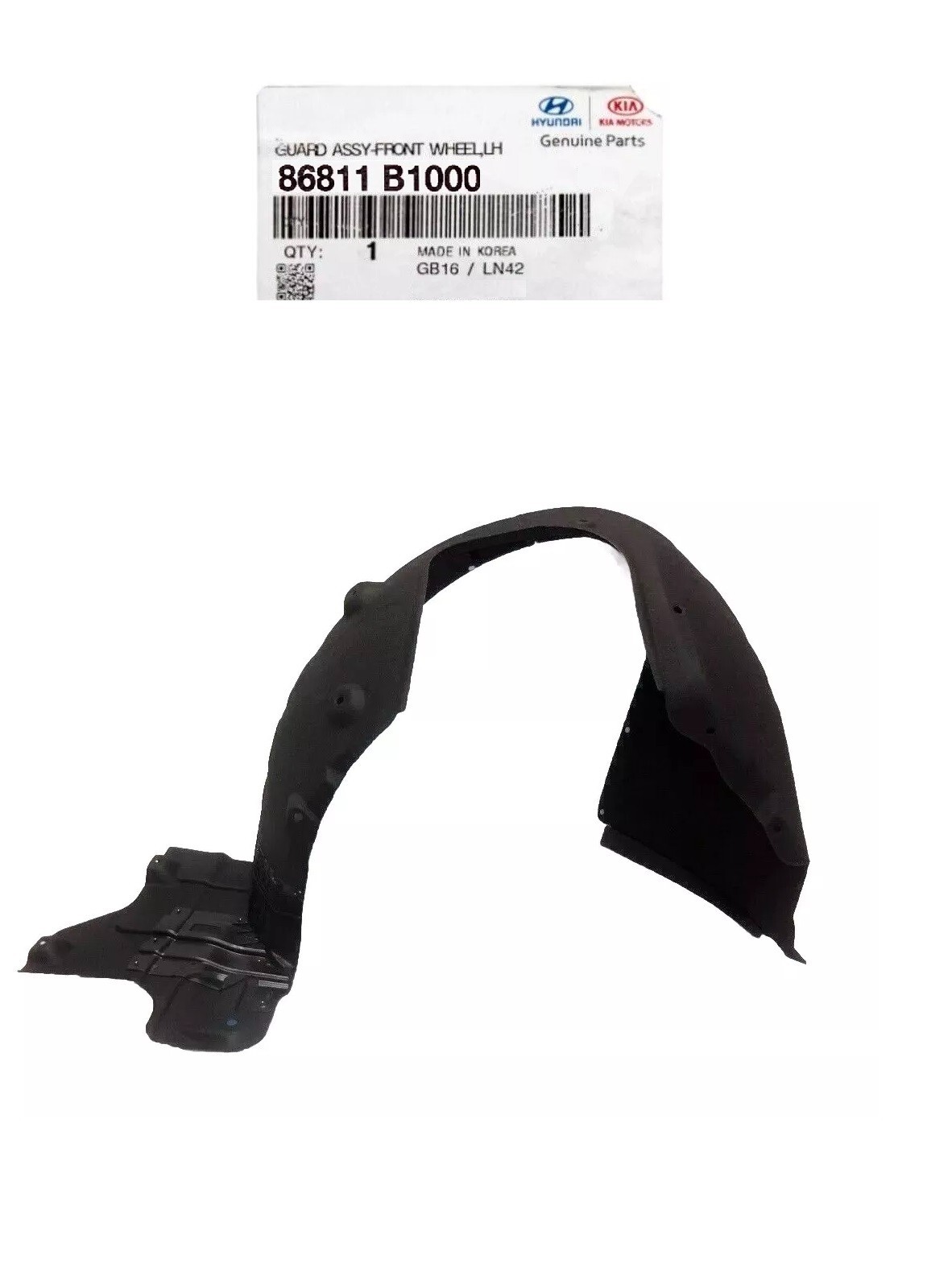 Genuine Fender Liner Inner Guard Left Driver Side Genesis Sedan 3.8L 2015-16-17