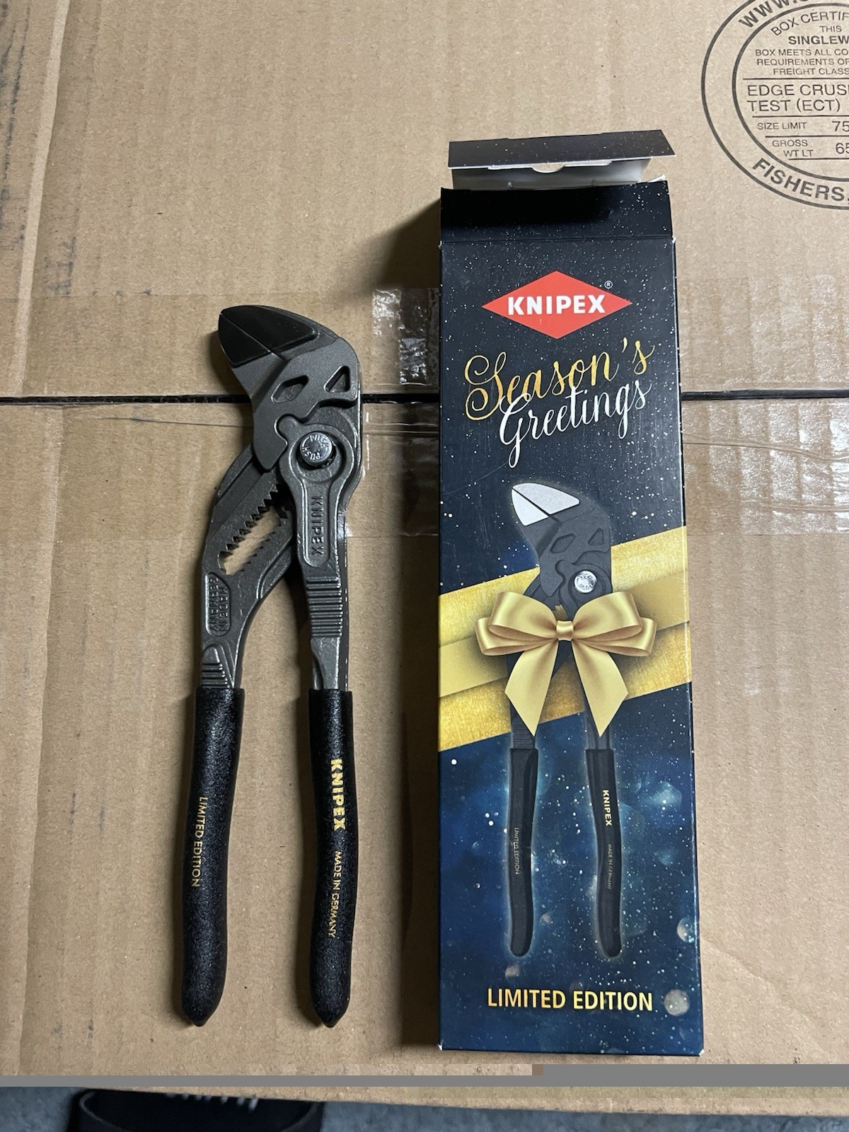 Knipex Pliers Wrench 86-01-180 XMAS Limited Edition 2023 Holiday Black Out