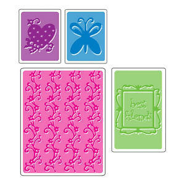Sizzix Embossing Folders *Best Friends Set of 4*  416318