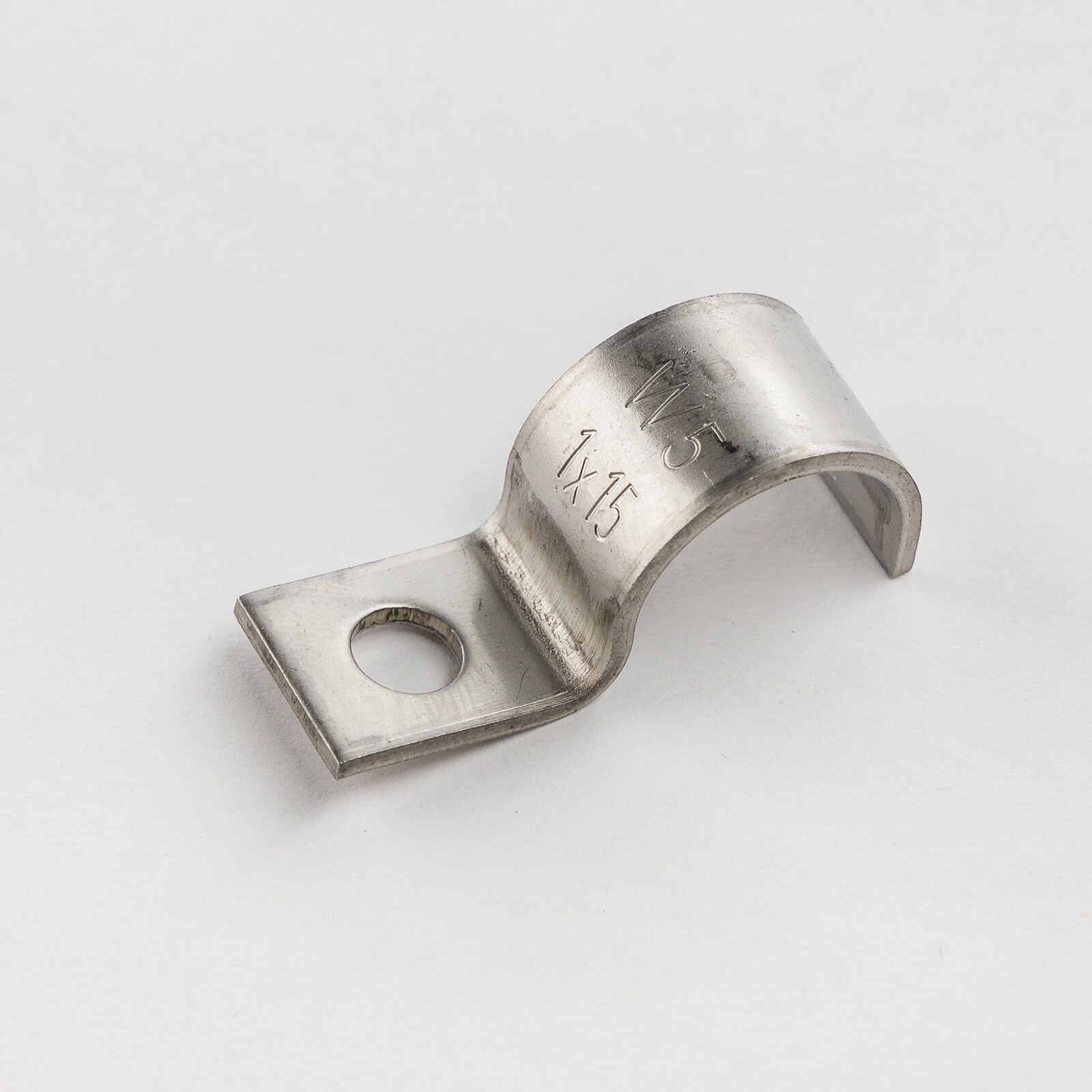 25 cable clamps 15 mm DIN 72571 single lug pipe metal stainless steel A4 V4A VA