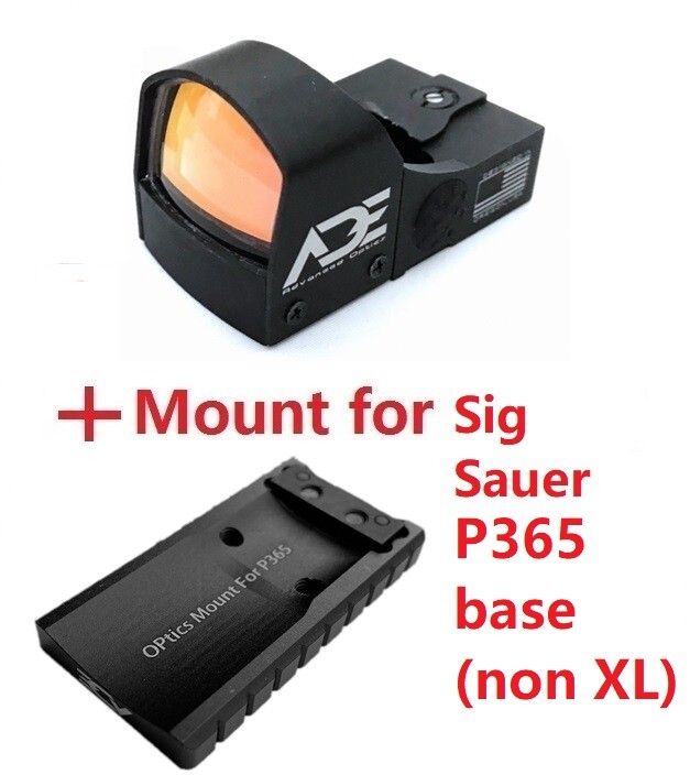 ADE Compact RD3-009 Red Dot Reflex Sight +mount SIG SAUER P365 Pistol Handgun