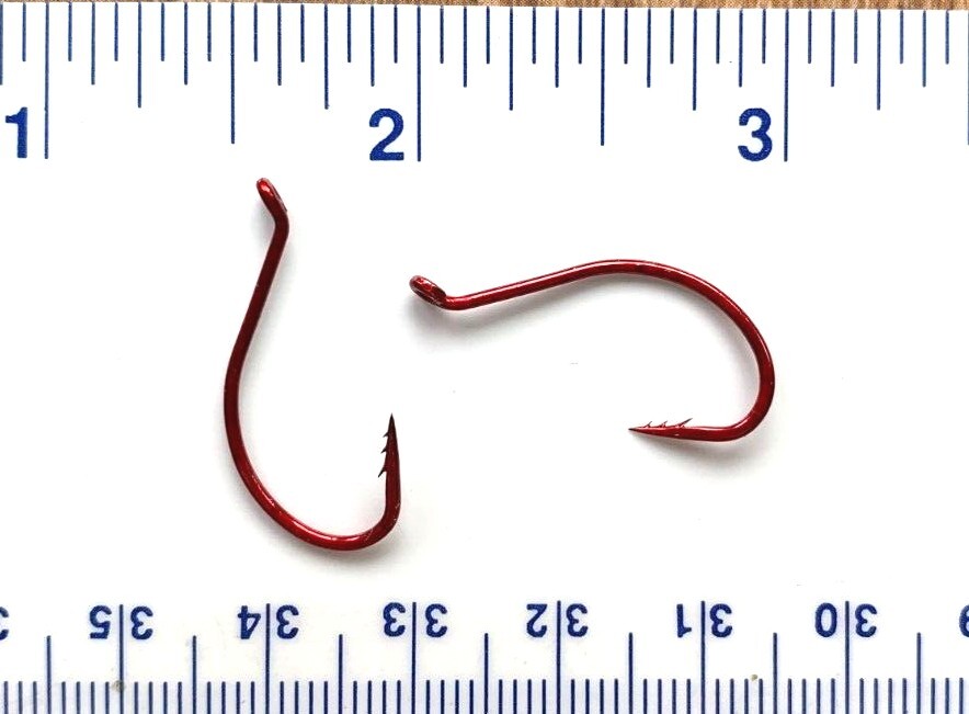 50 VMC fastgrip octopus hooks (various colors and sizes)