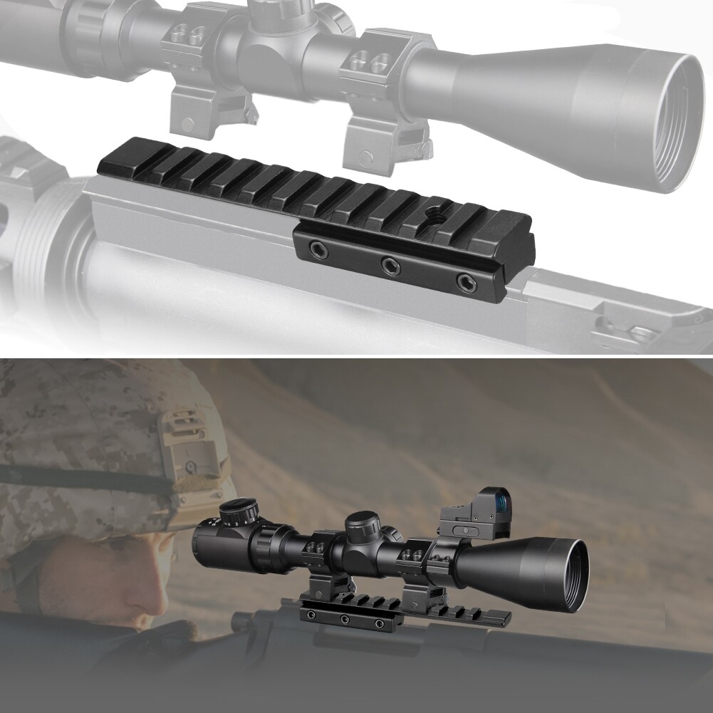 Dovetail Extension Adapter Riser Rail Mount Base 11mm Conversion to 20mm Rail
