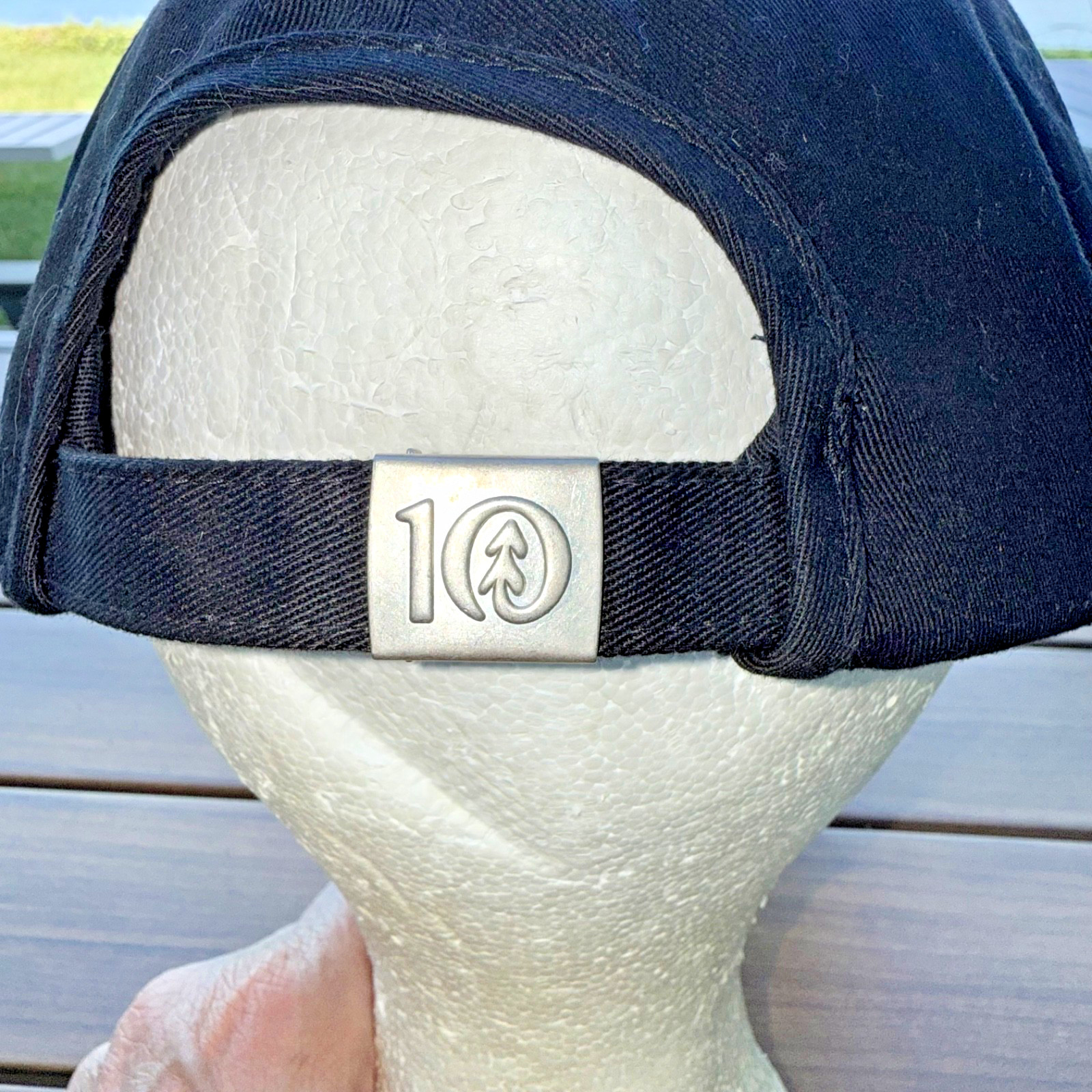 Bicycle small in White on Black Hat Cap Cotton “Big Changes Start Small” Adj