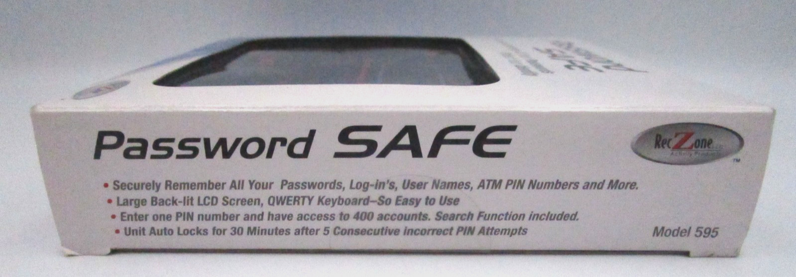 NEW RECZONE PASSWORD SAFE MODEL 595 PRTECT YOURSELF