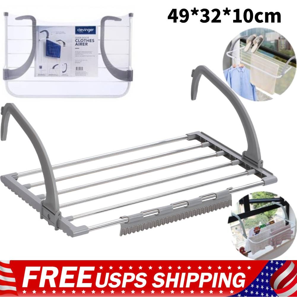 OVER RADIATOR CLOTHES AIRER DRYING RACK LAUNDRY DRYER PORTABLE FOLDING INDOOR