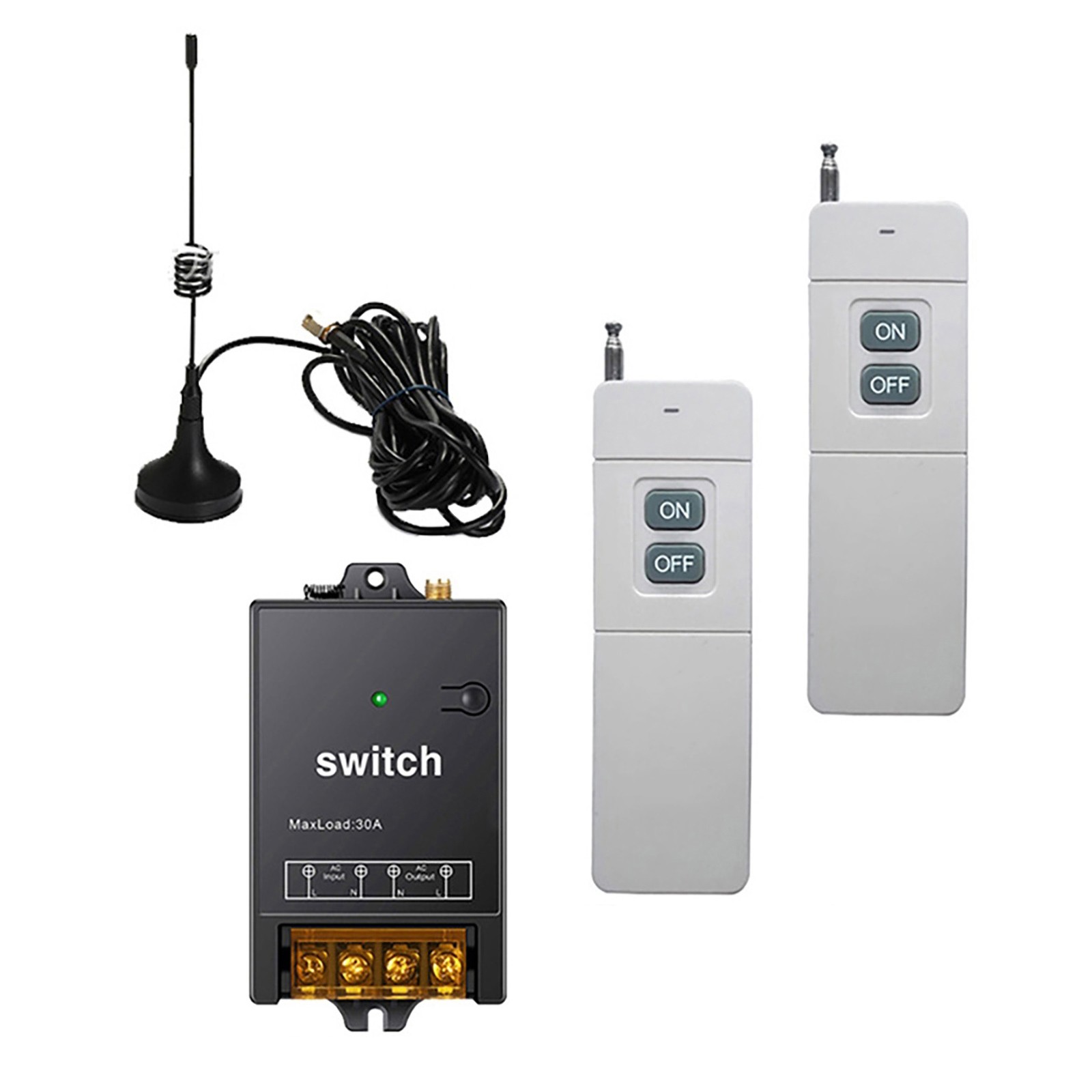 1.5KM Long Range 2CH RF Wireless Remote Control Switch Transmitter+Receiver Kits
