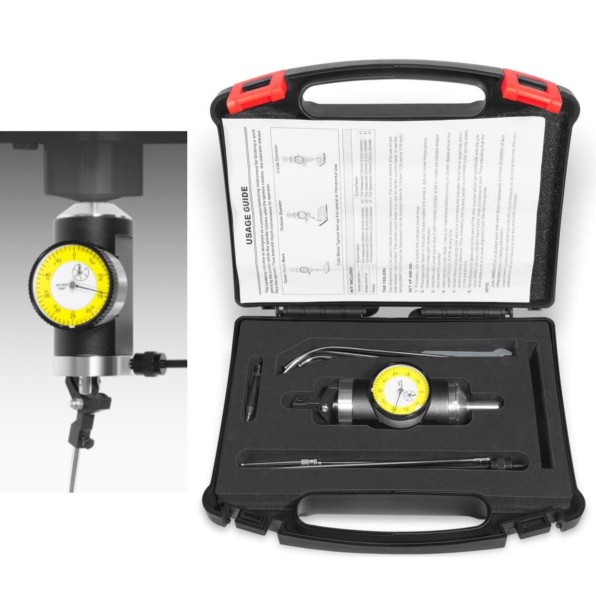 0-0.15 INCH BY .0005'' GRADUATIONS COAXIAL CENTERING CO-AX INDICATOR DIAL REPLA