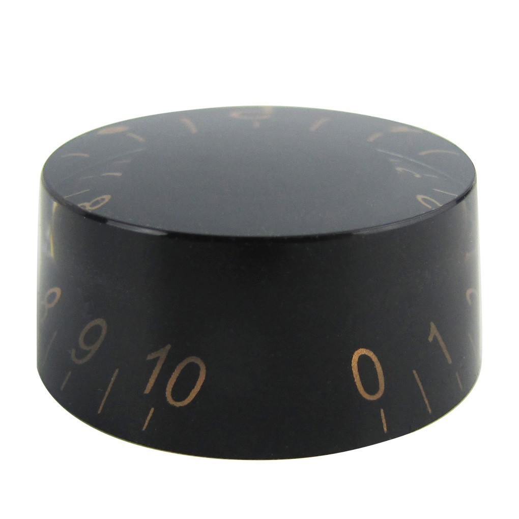 FLEOR 4PCS Barrel Style Black Volume Tone Control Speed Knobs Guitar Button