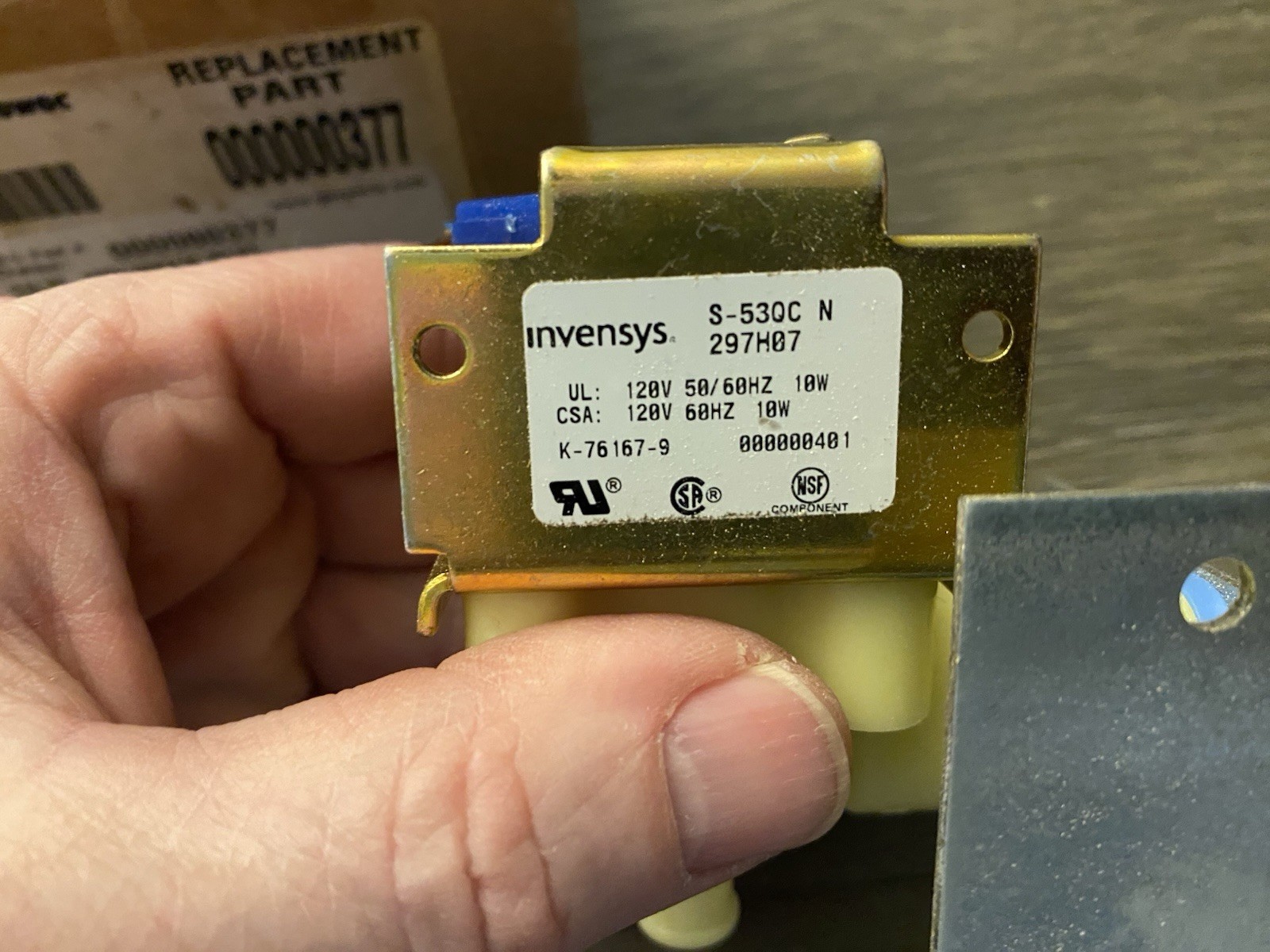 Manitowoc Ice Machine Water Inlet Valve 000000377 New Open Box