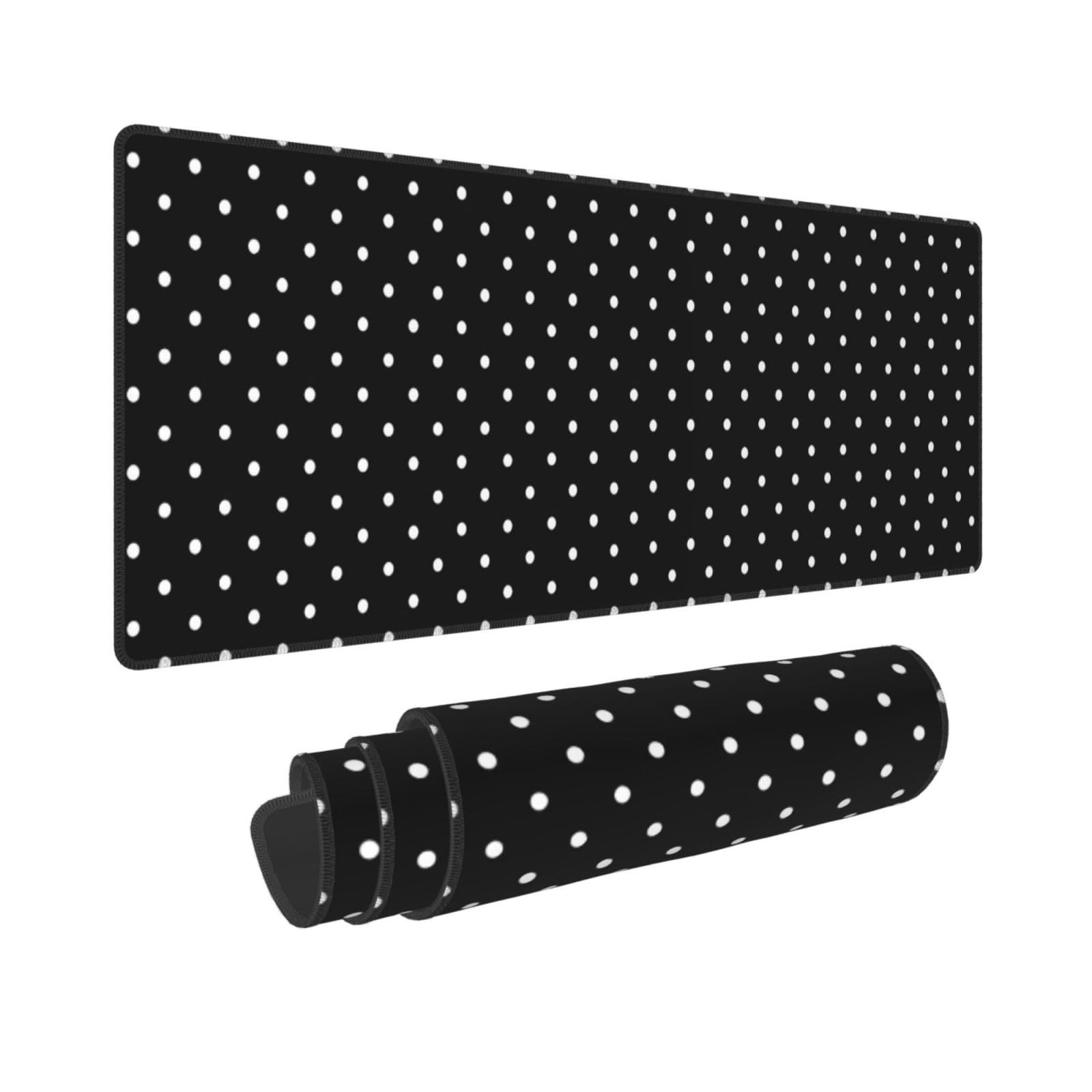 Polka Dots Mouse Pad, XL Extended Large Mouse Pads Gaming Mousepad Big Desk M...