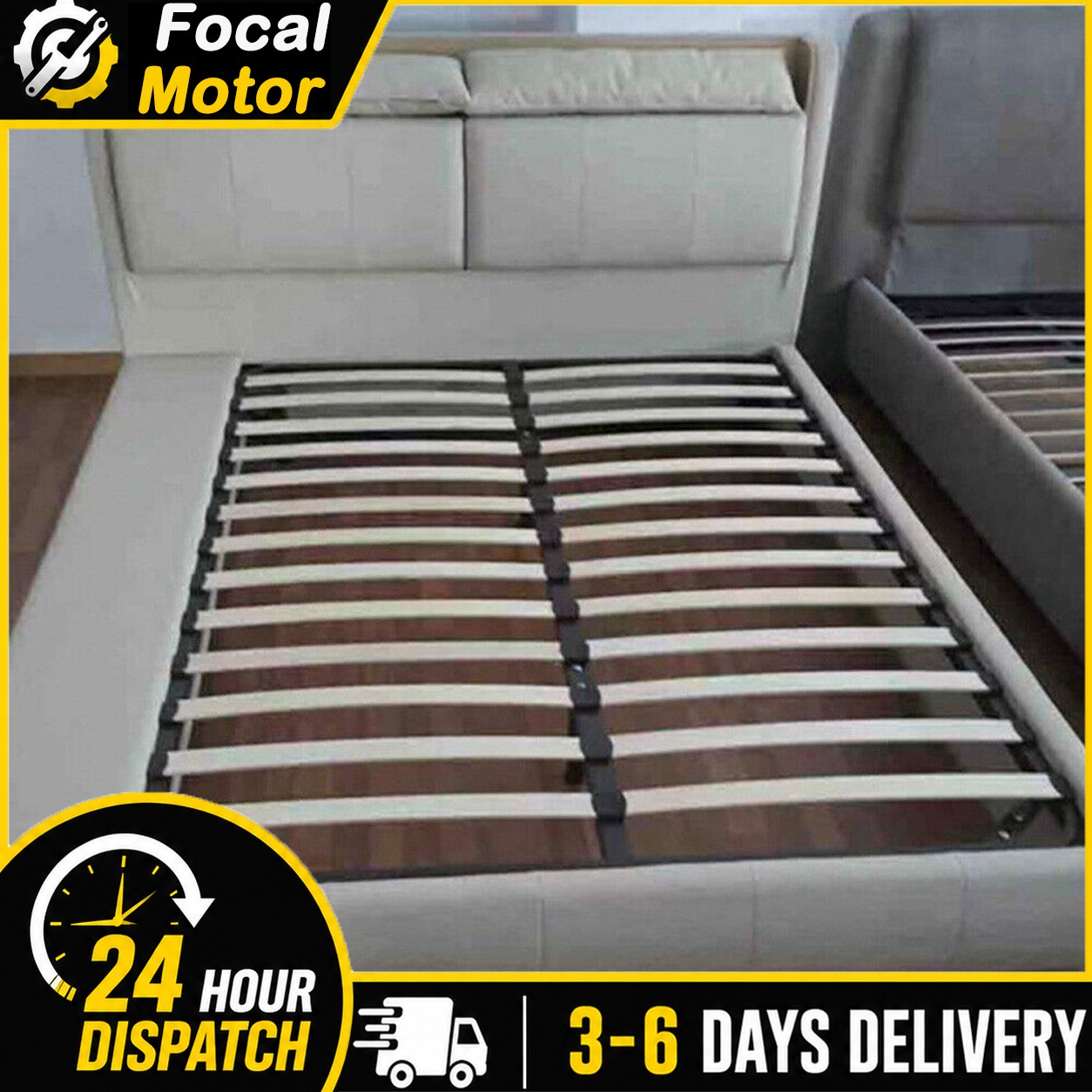 10Pcs Elastic Wooden Bed Slats 68/76CM Long 53mm Wide Bed Replacement Slats US