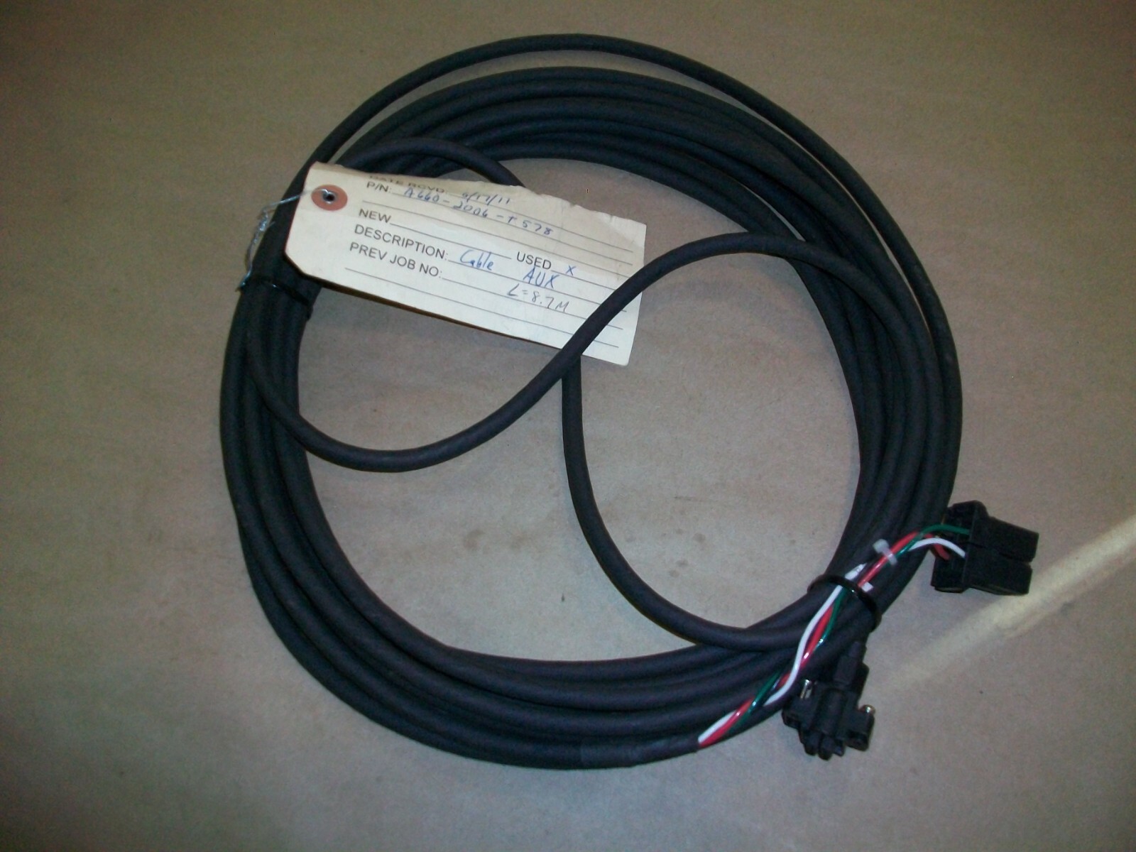 Fanuc Robot Aux Cable A600-2006-T578  USED