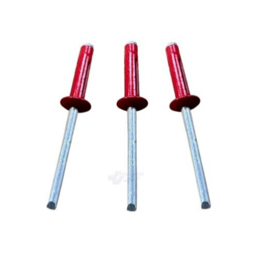 Small Head Red 3/16 Exploding Rivets Pop Rivet 25 ct. Tri-Fold Racing