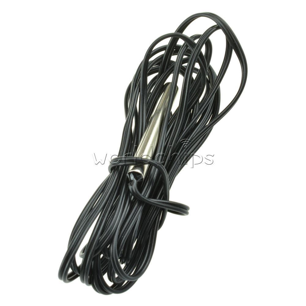 5Pcs NTC Thermistor Temperature Sensor 10K 1% 3435 Waterproof Probe 1.5M