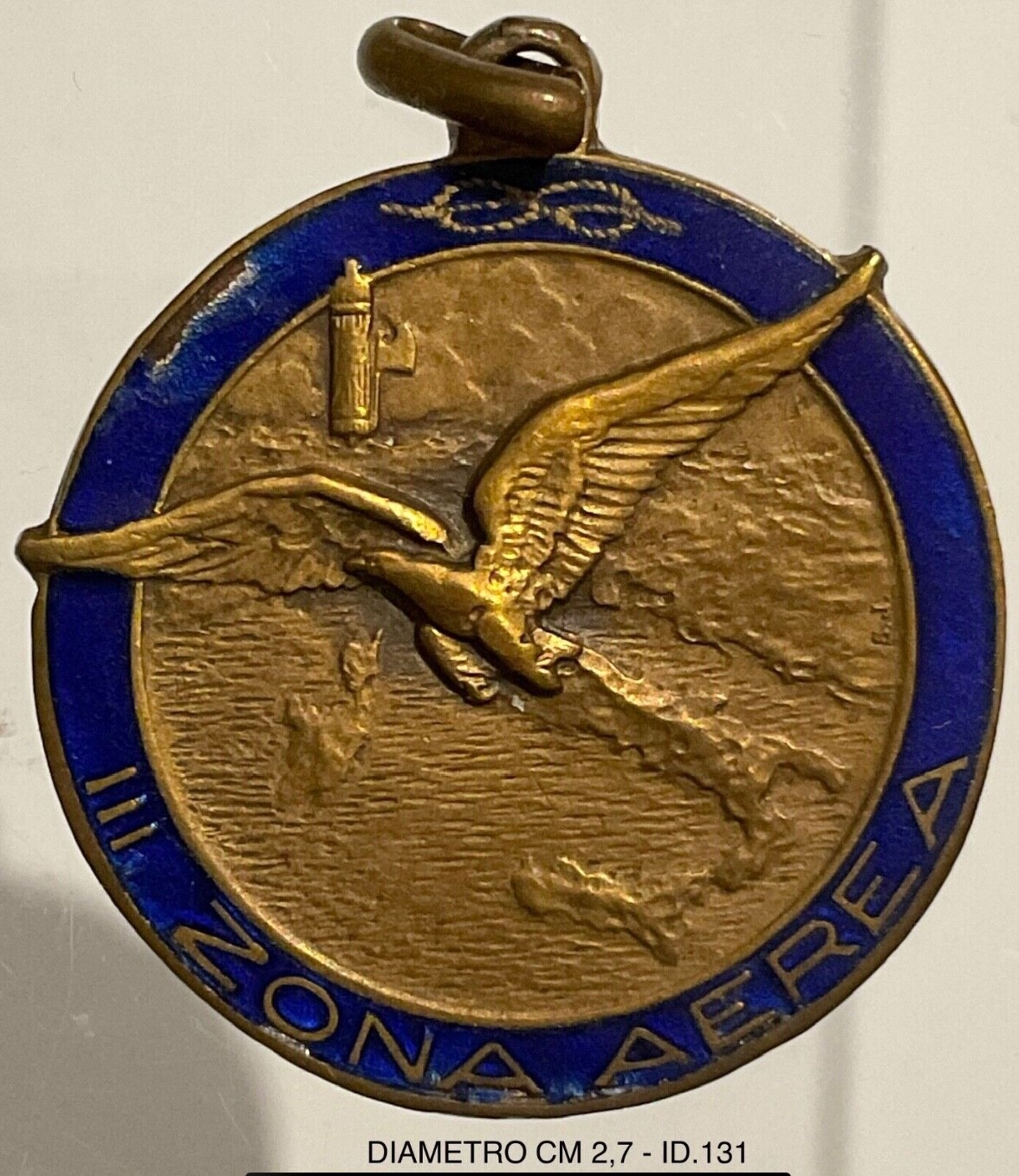 REGIA AERONAUTICA IIIa ZONA AEREA MEDAGLIA CAMPIONATI SPORTIVI A.VII° 1929