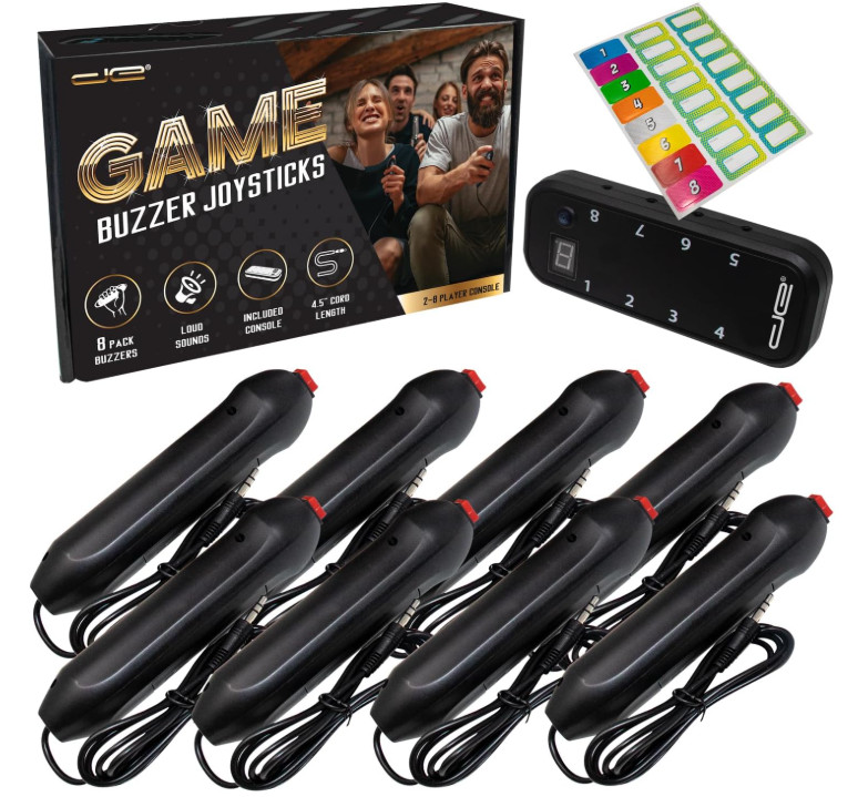 Digital Energy Handheld Game System - Console Displays First Buzz-in 8 Joystic