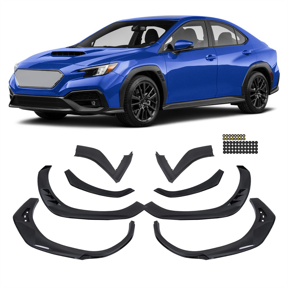 Fender Flares Body Kit Wide Trim For Subaru WRX 2022-2024-2025 Gloss Black