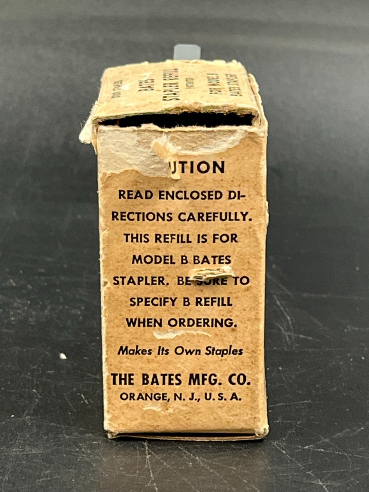WWII Bates Model B Stapler Refill "HELP WIN THE WAR-SAVE MATERIAL"