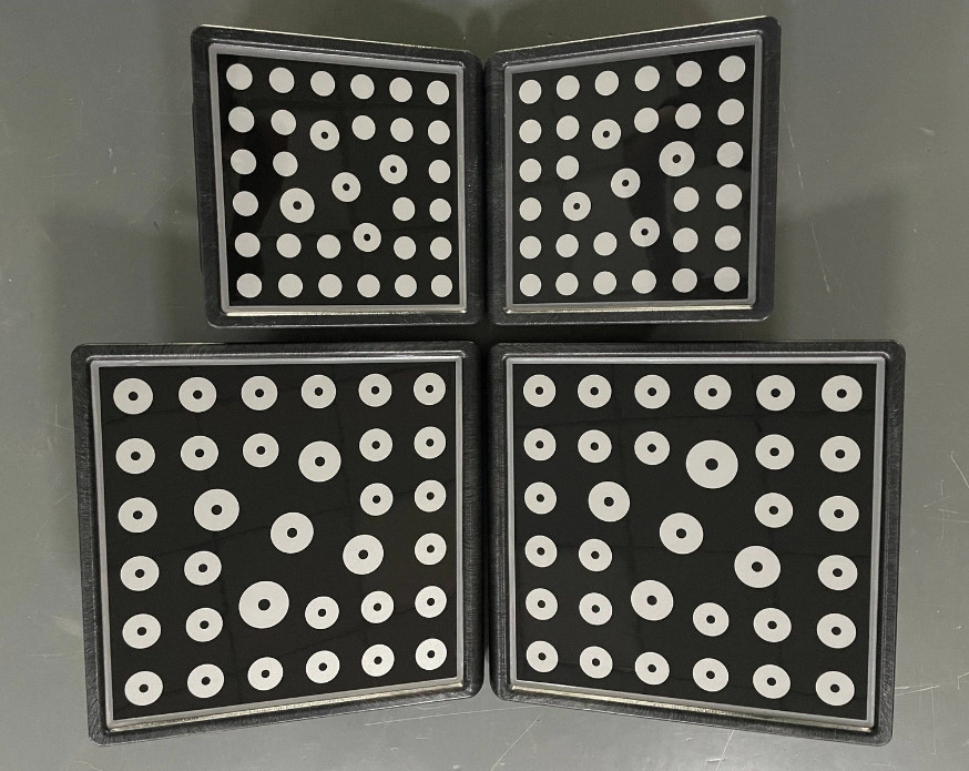 For John Bean Wheel Alignment Plates V3D Wheel Aligner Front 2 + Rear 2 Targets